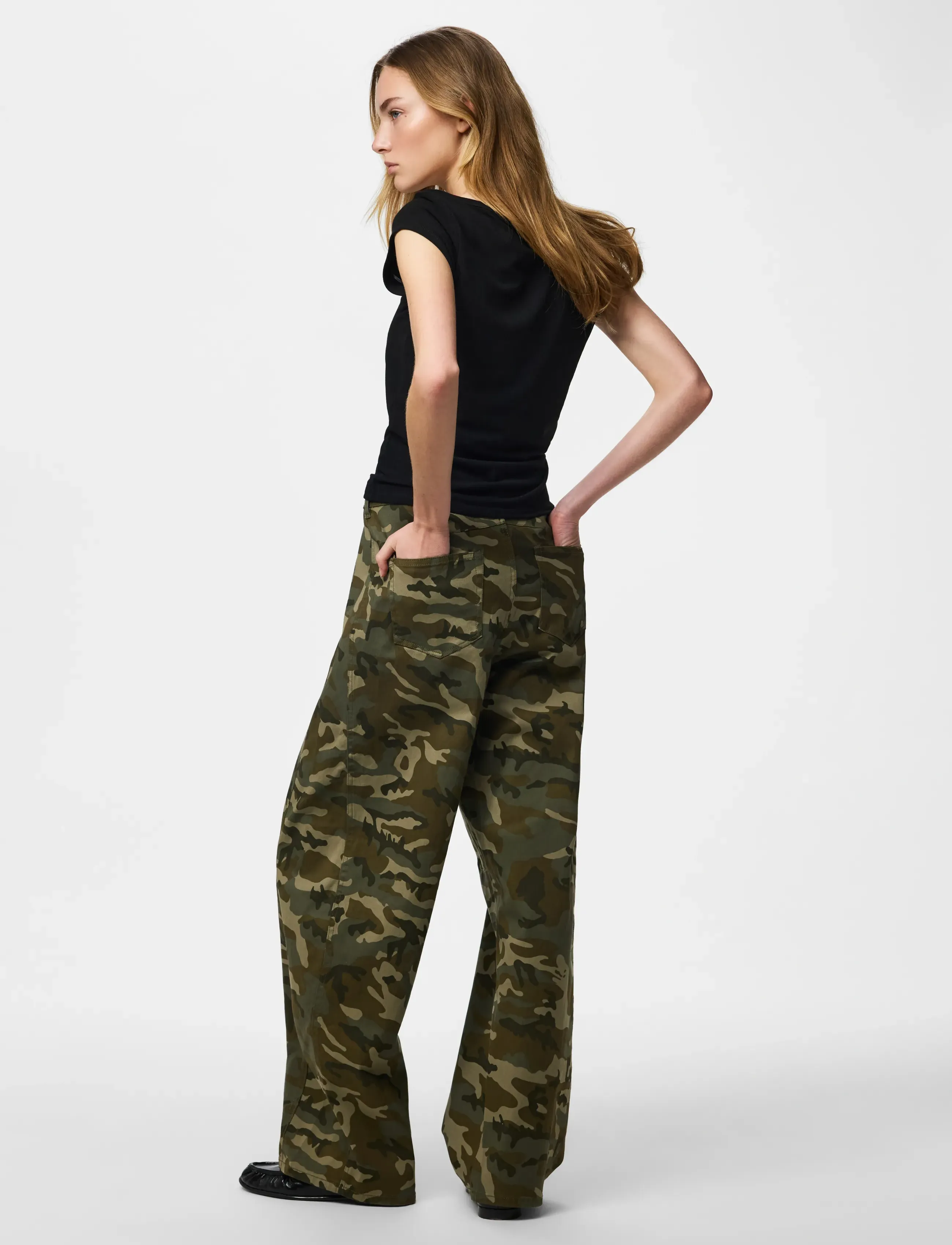 Pieces - PCMIMMI MW TIE BARREL JEANS DNM D2D - barrel jeans - mermaid - 3