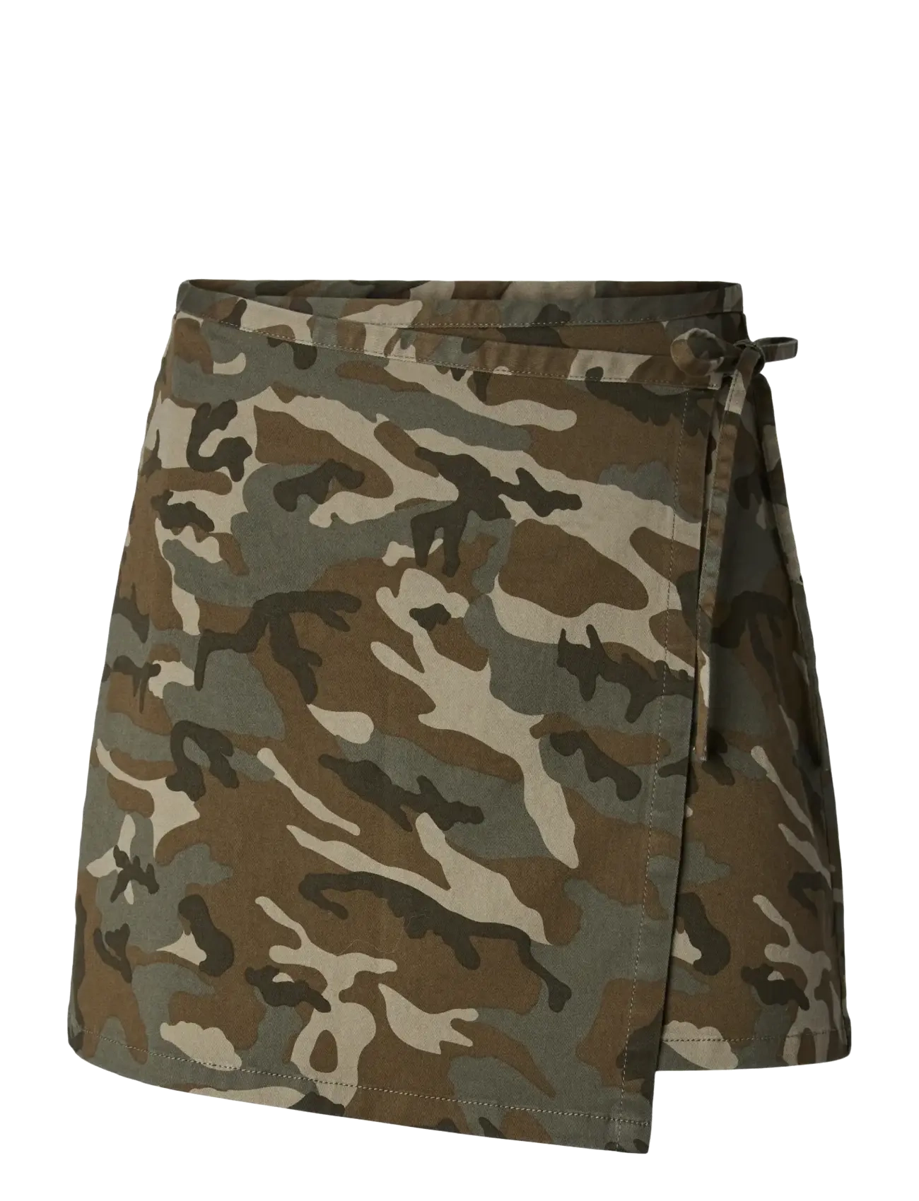 Pieces PCMIMMI MW WRAP SKIRT DNM D2D - Slå-om-nederdele - MERMAID / green