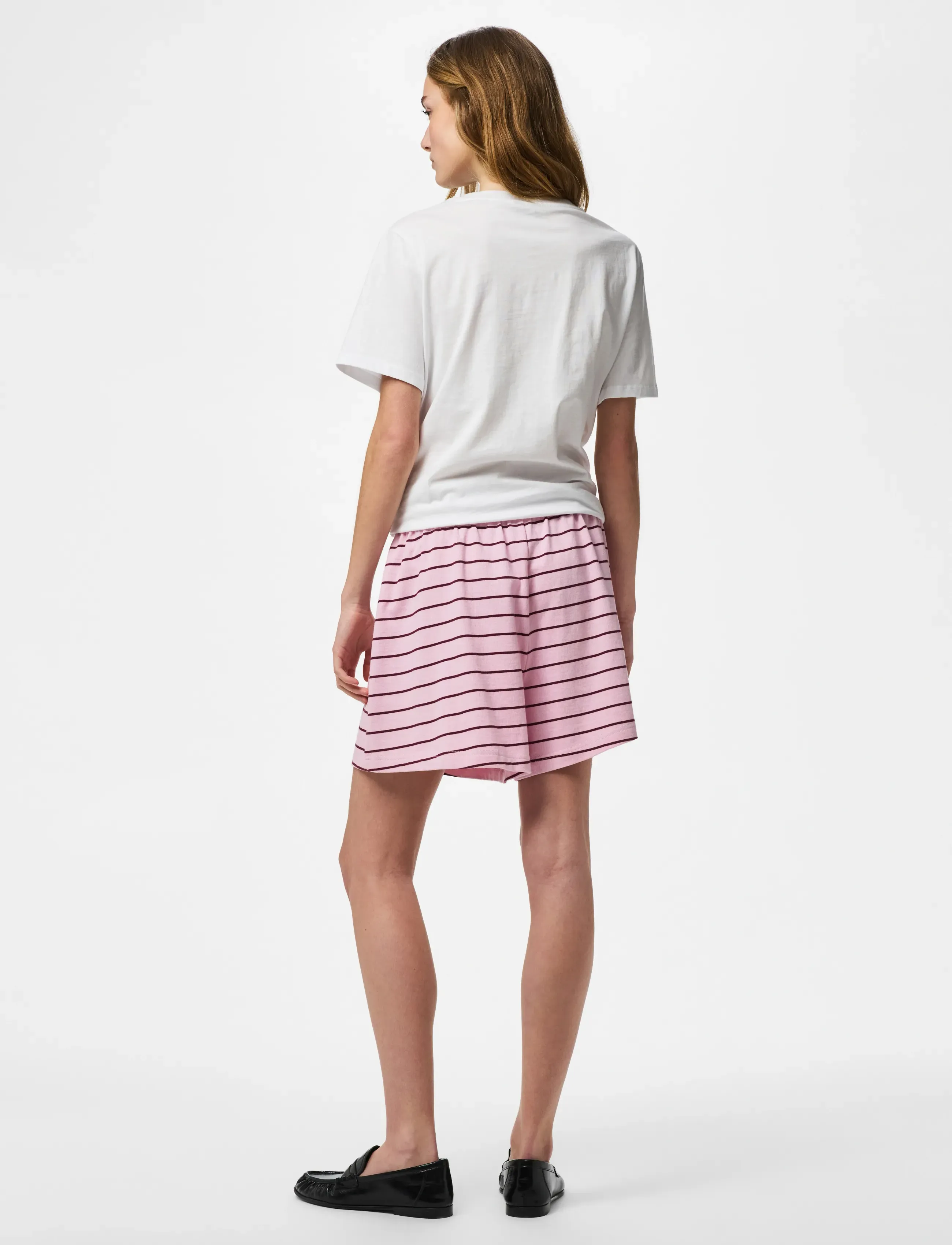 Pieces - PCSADIE HW SHORTS D2D - sweatshorts - roseate spoonbill - 3