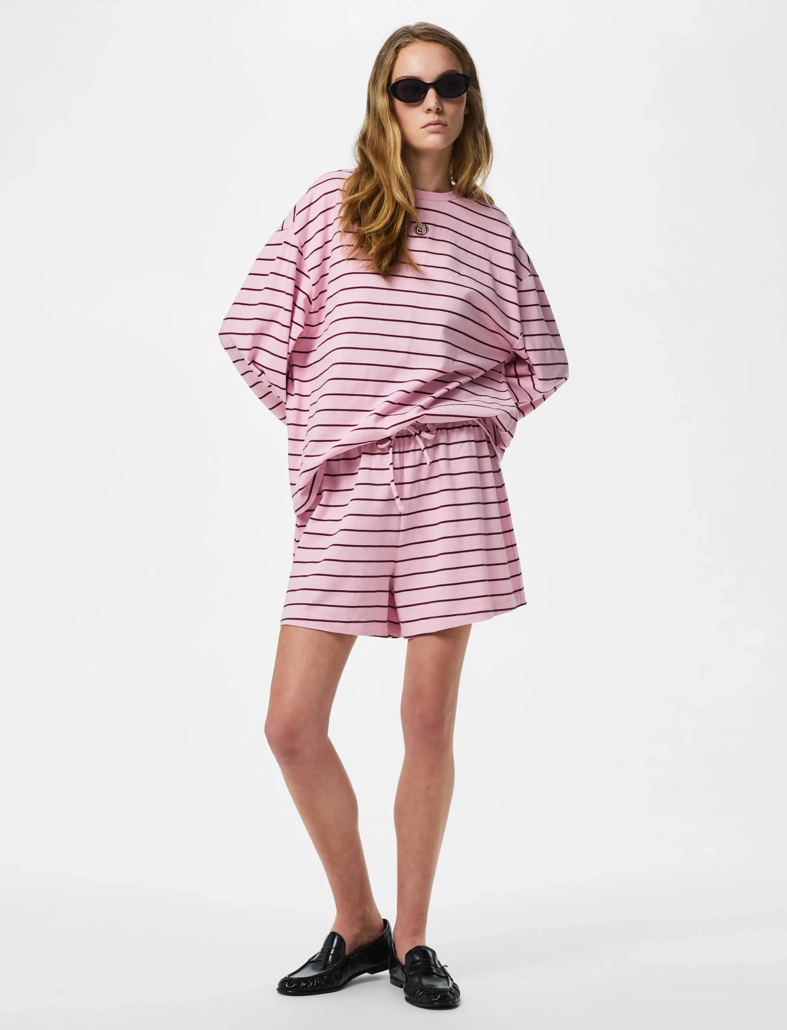 Pieces - PCSADIE HW SHORTS D2D - sweatshorts - roseate spoonbill - 5