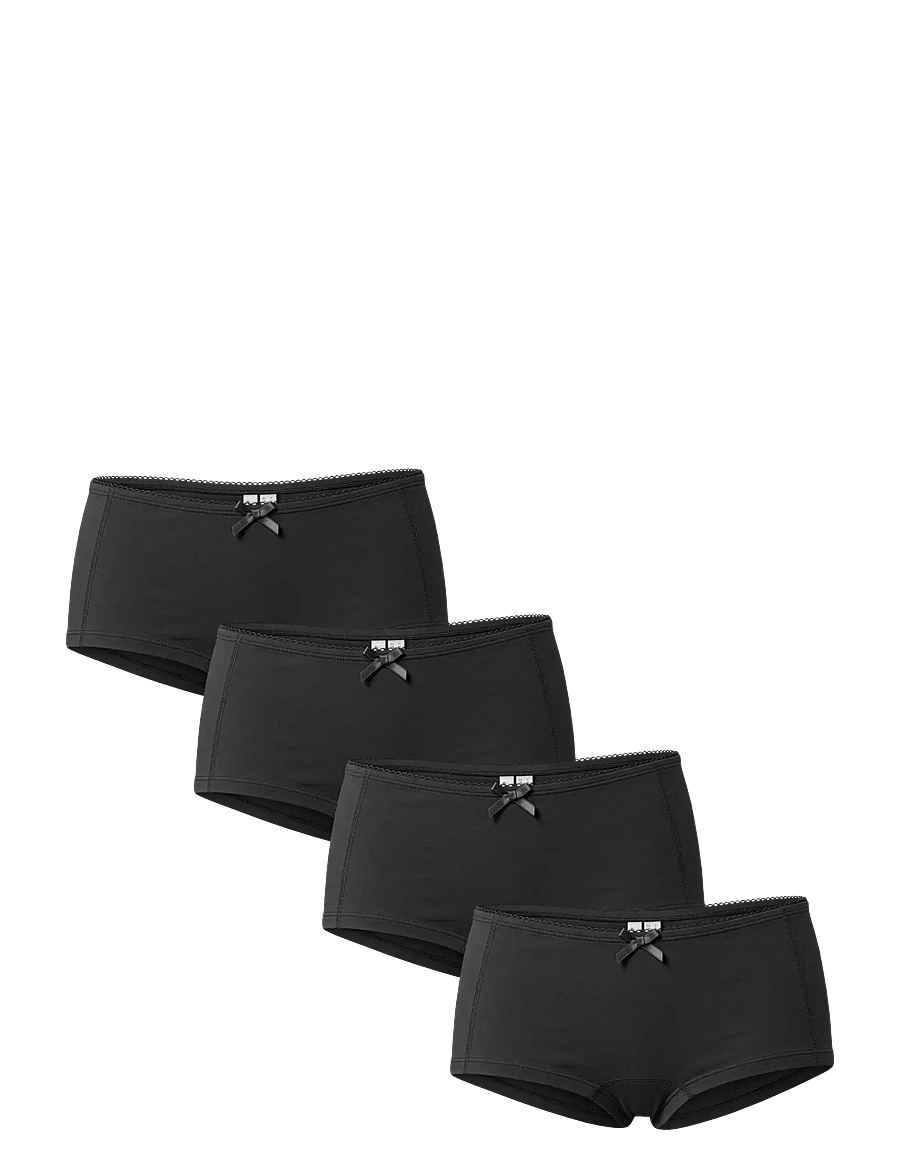Pieces - PCLENA BOXER 4 PACK BC - hipster & hotpants - black - 0