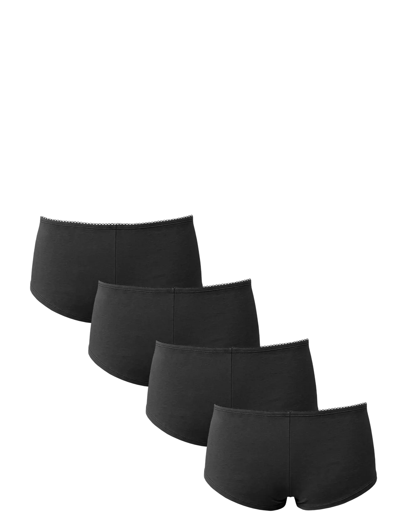 Pieces - PCLENA BOXER 4 PACK BC - hipster & hotpants - black - 1