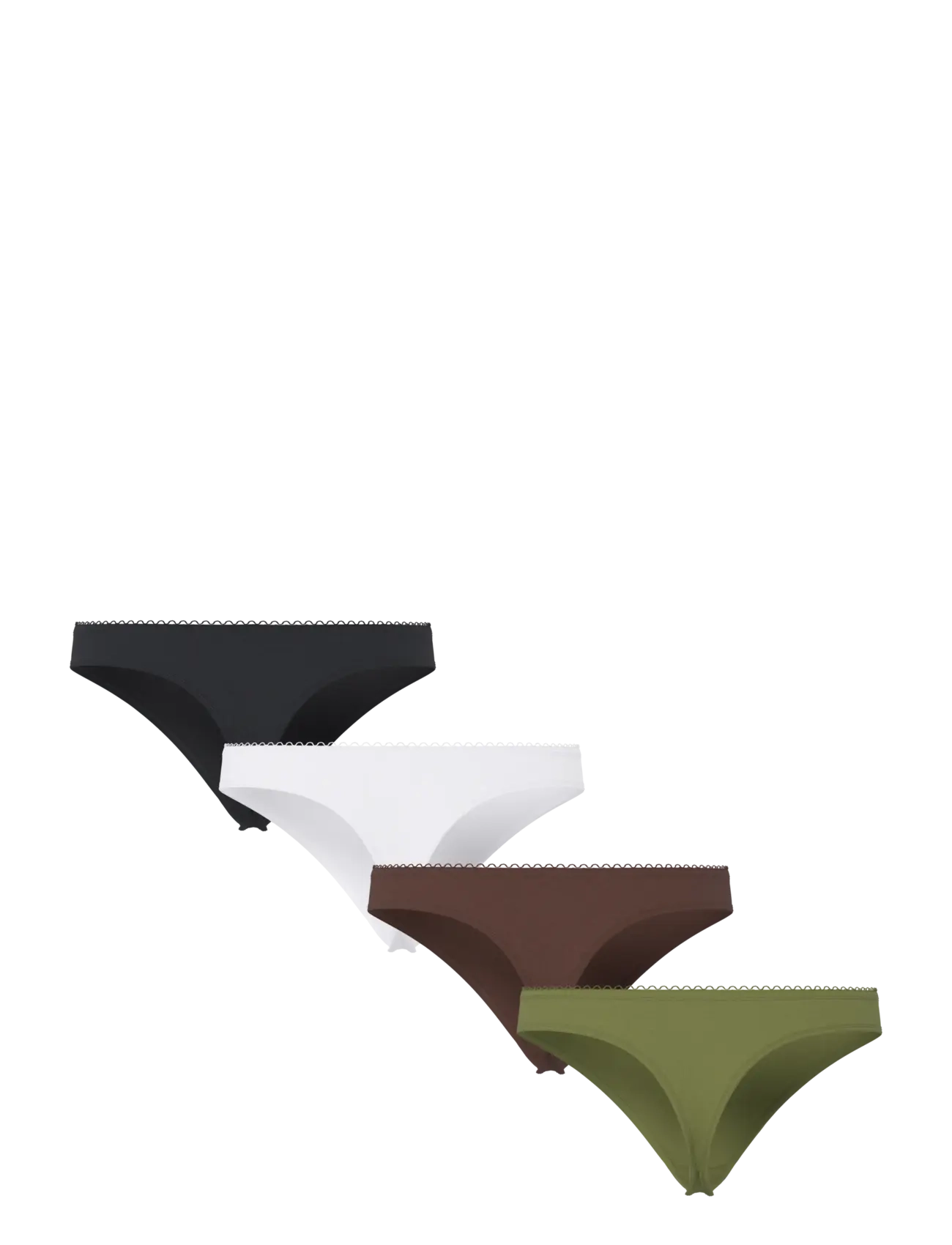 Pieces - PCLENA THONG 4 PACK BC - thongs - chicory coffee - 1