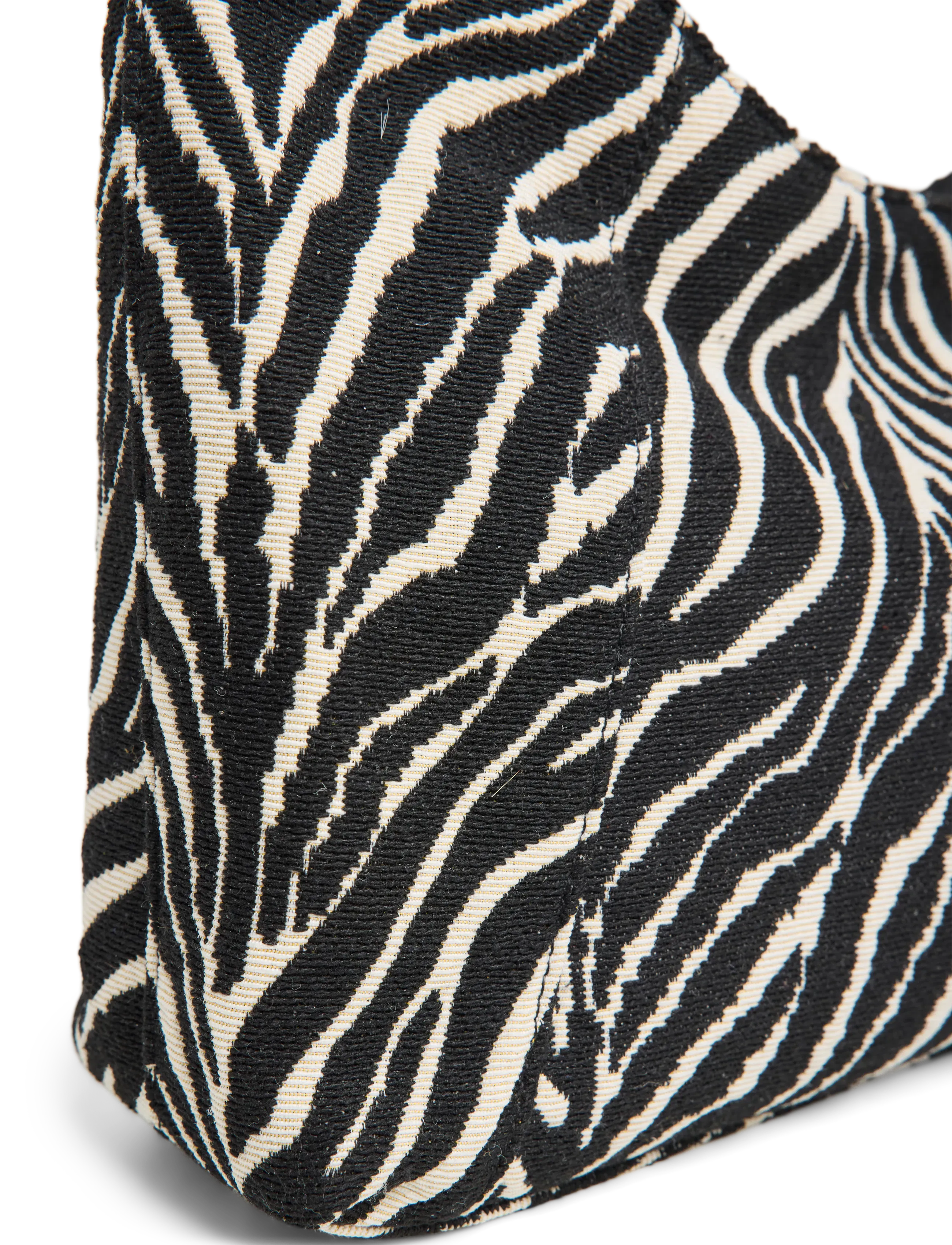 Pieces - PCJOYE ZEBRA HOBO BAG - håndtasker - birch - 5