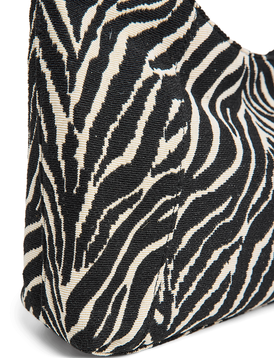 Pieces - PCJOYE ZEBRA HOBO BAG - håndtasker - birch - 5