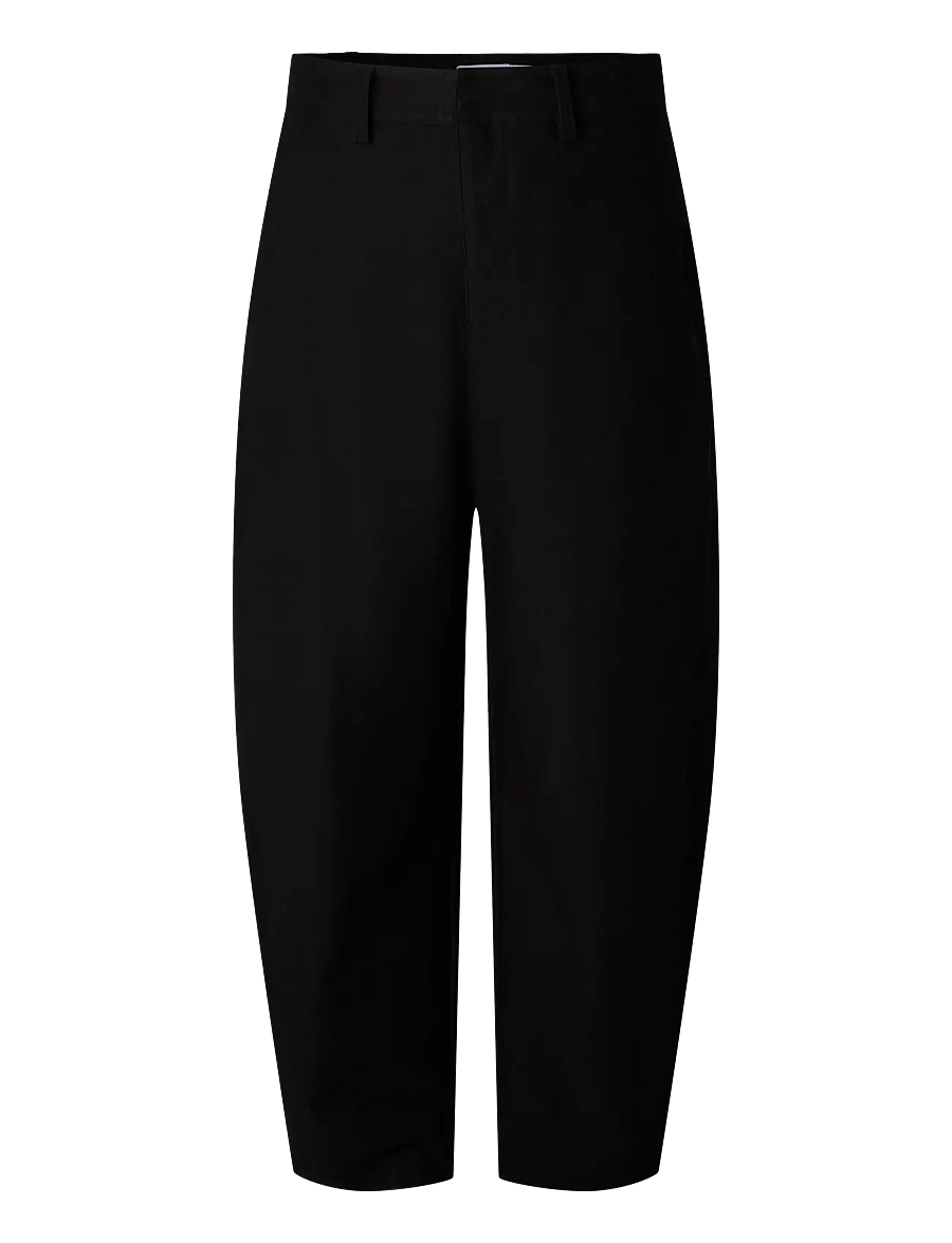 Pieces - PCRIKKE HW BARREL PANTS JRS NOOS BC - barrel-püksid - black - 1