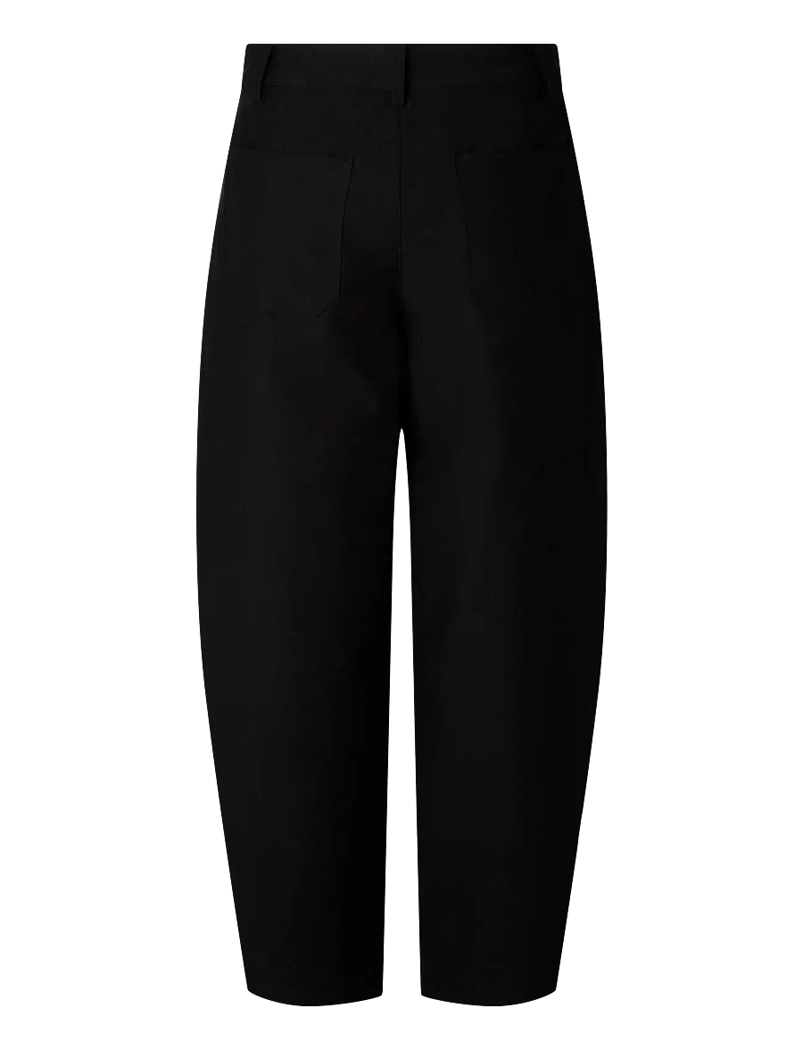 Pieces - PCRIKKE HW BARREL PANTS JRS NOOS BC - barrel-püksid - black - 2