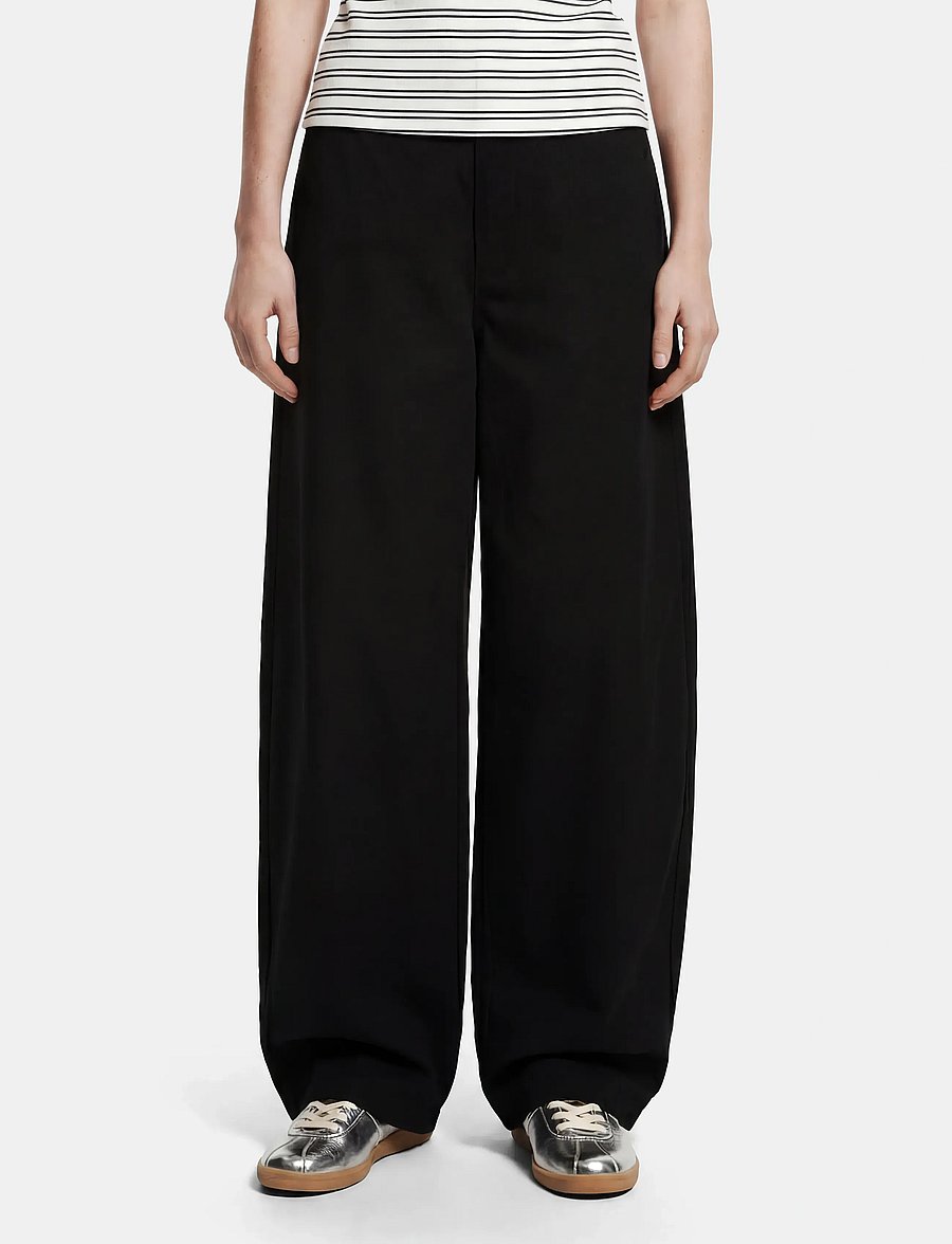 Pieces - PCRIKKE HW BARREL PANTS JRS NOOS BC - barrel-püksid - black - 0