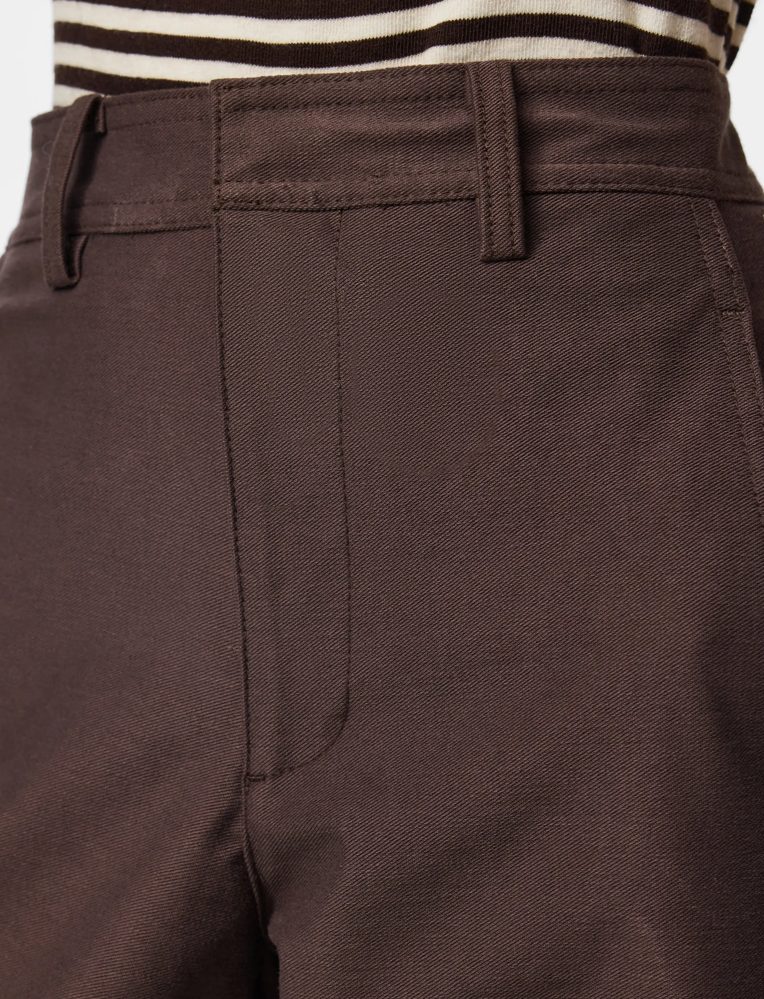 Pieces - PCRIKKE HW BARREL PANTS JRS NOOS BC - barrel püksid - hot fudge - 5