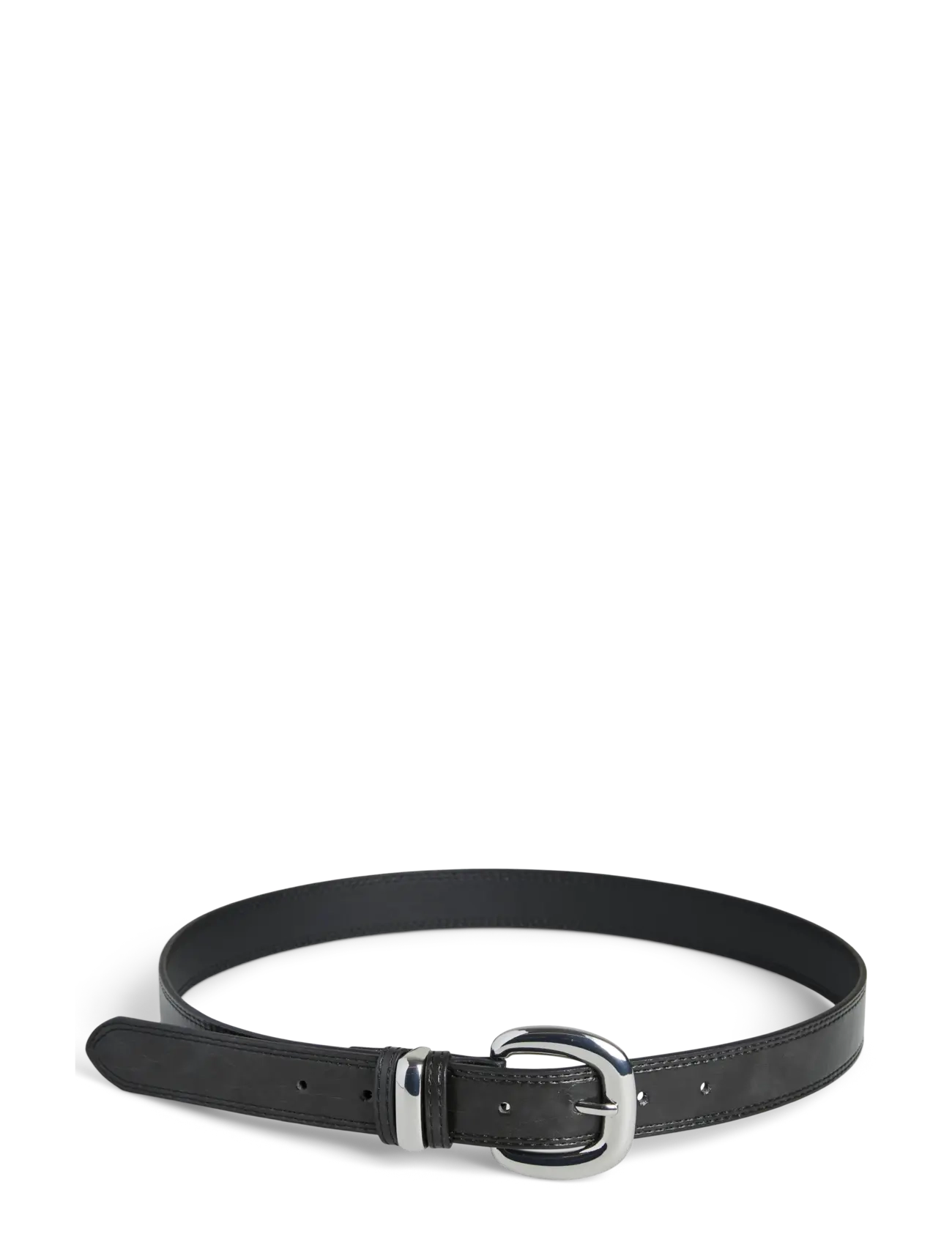 Pieces PCVILKA PATENT JEANS BELT WB PU - Belter - BLACK / black