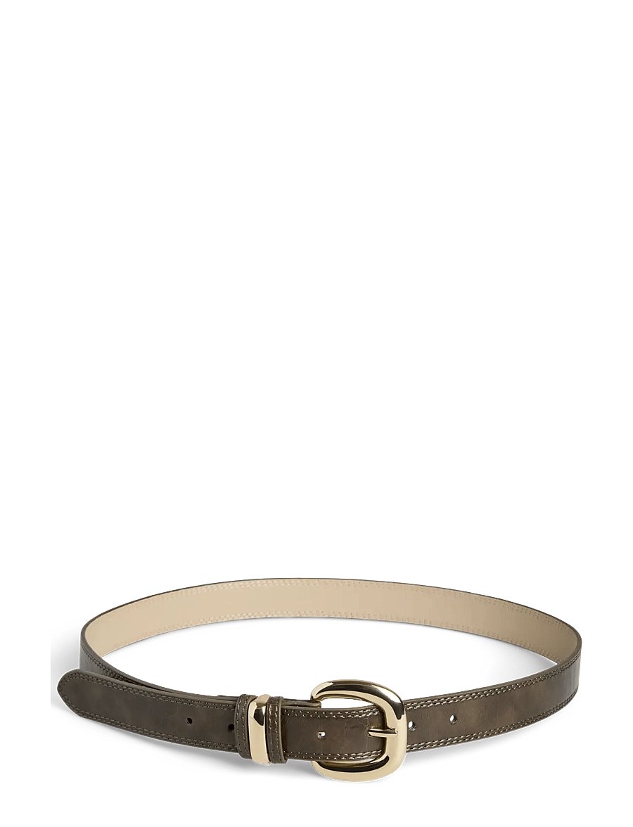 Pieces - PCVILKA PATENT JEANS BELT WB PU - casual bælter - wren - 0