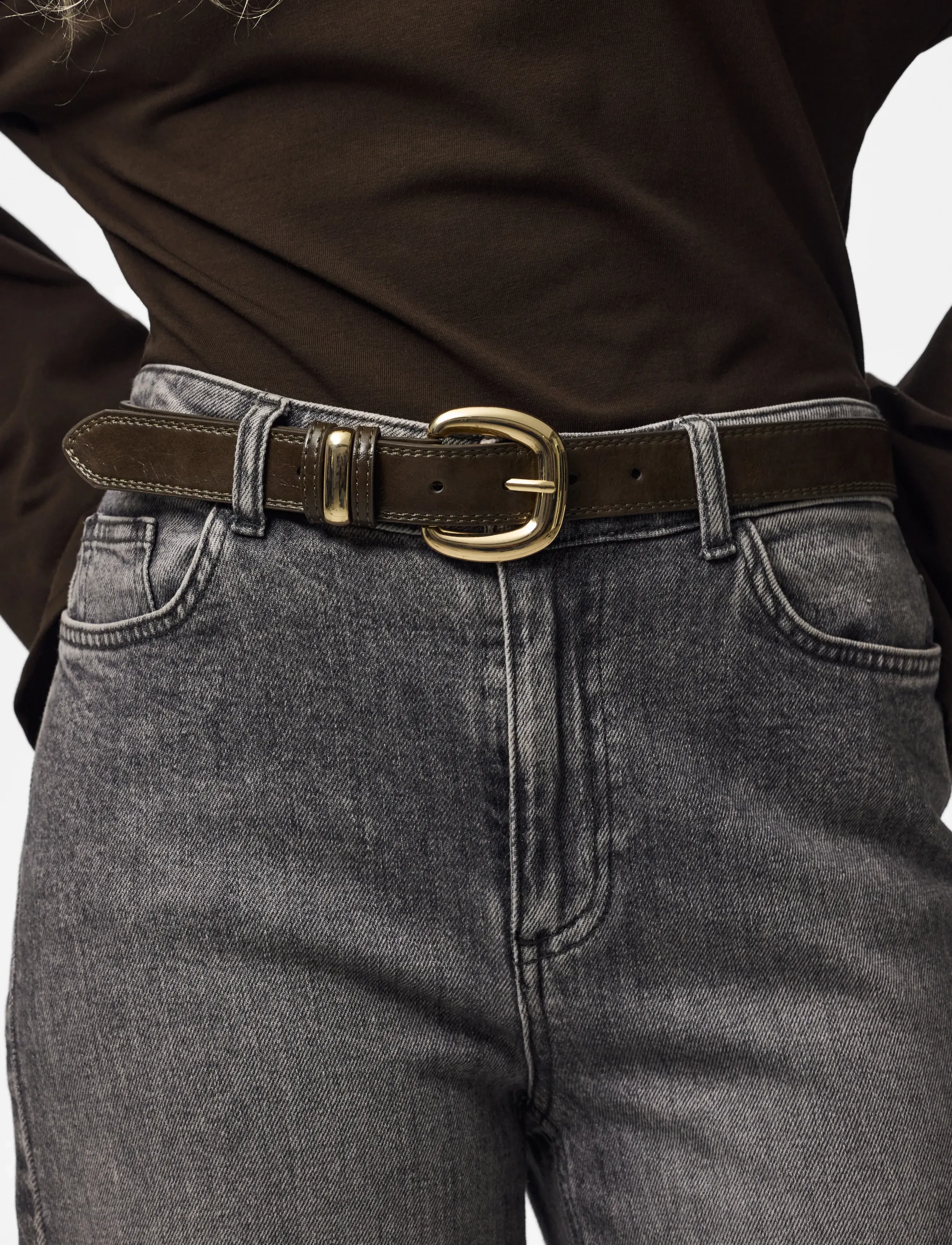 Pieces - PCVILKA PATENT JEANS BELT WB PU - freizeitgürtel - wren - 2