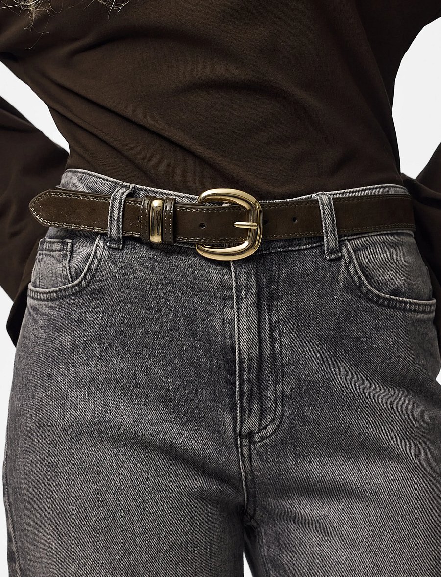Pieces - PCVILKA PATENT JEANS BELT WB PU - freizeitgürtel - wren - 2