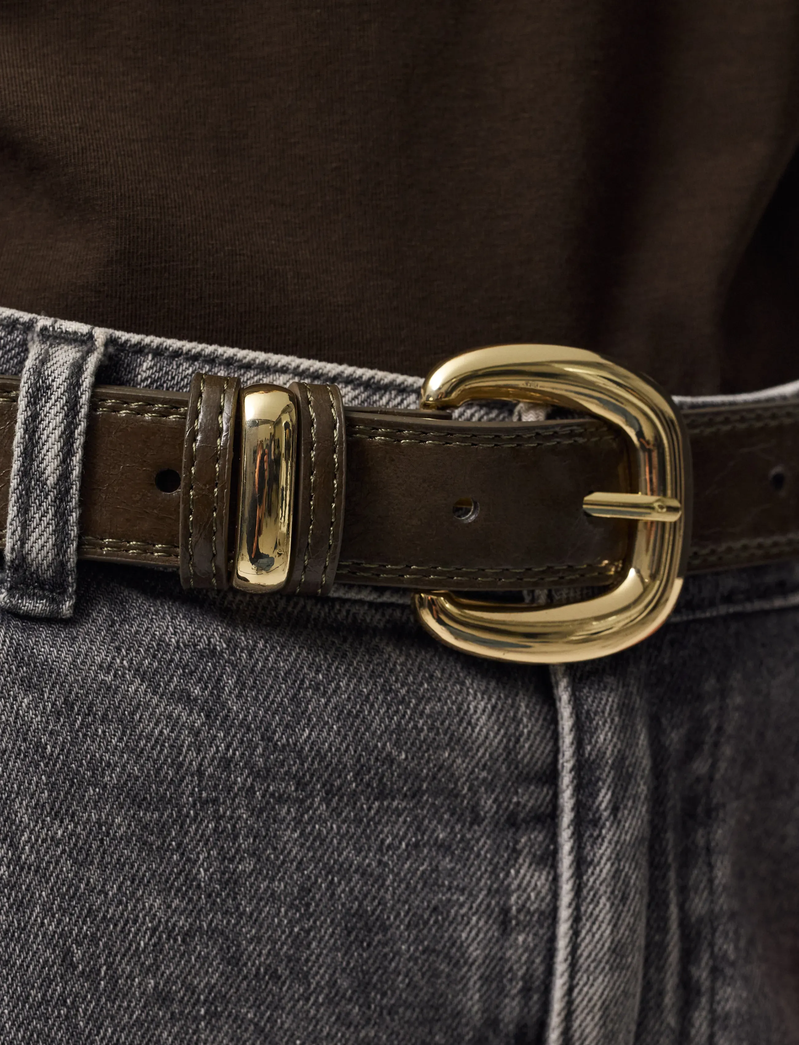 Pieces - PCVILKA PATENT JEANS BELT WB PU - freizeitgürtel - wren - 3