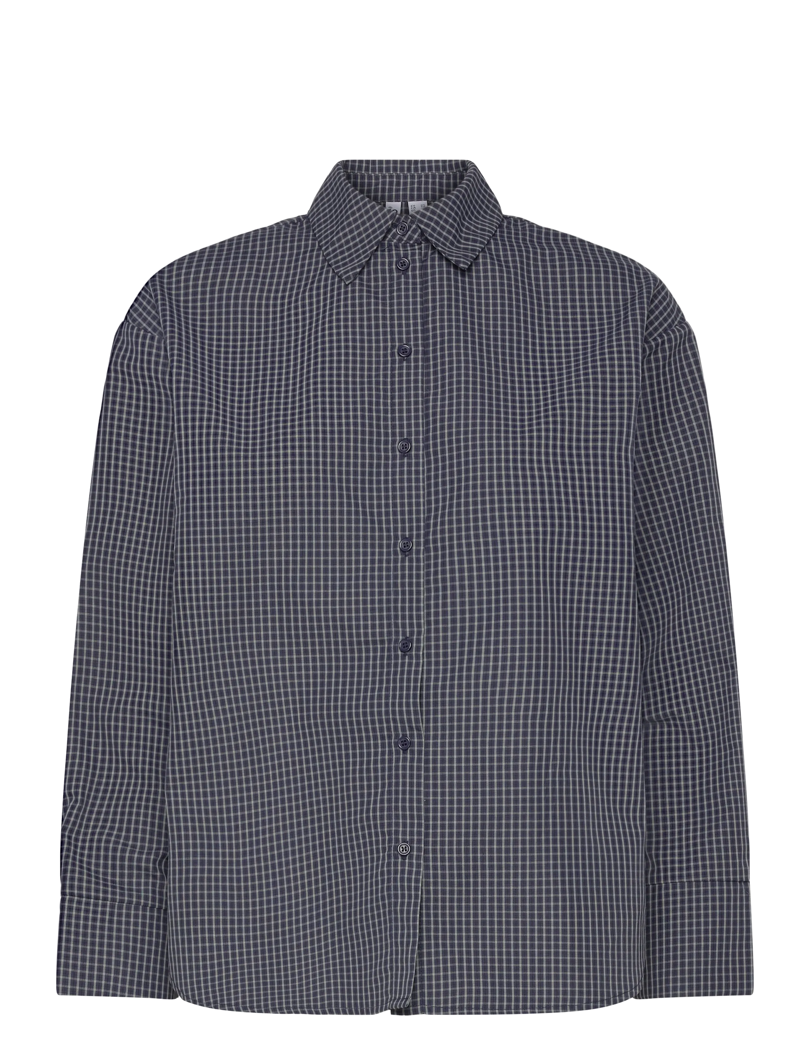 Pieces PCSILLA LS CHECK SHIRT WVN D2D - Blouses & Shirts - MARITIME BLUE / navy