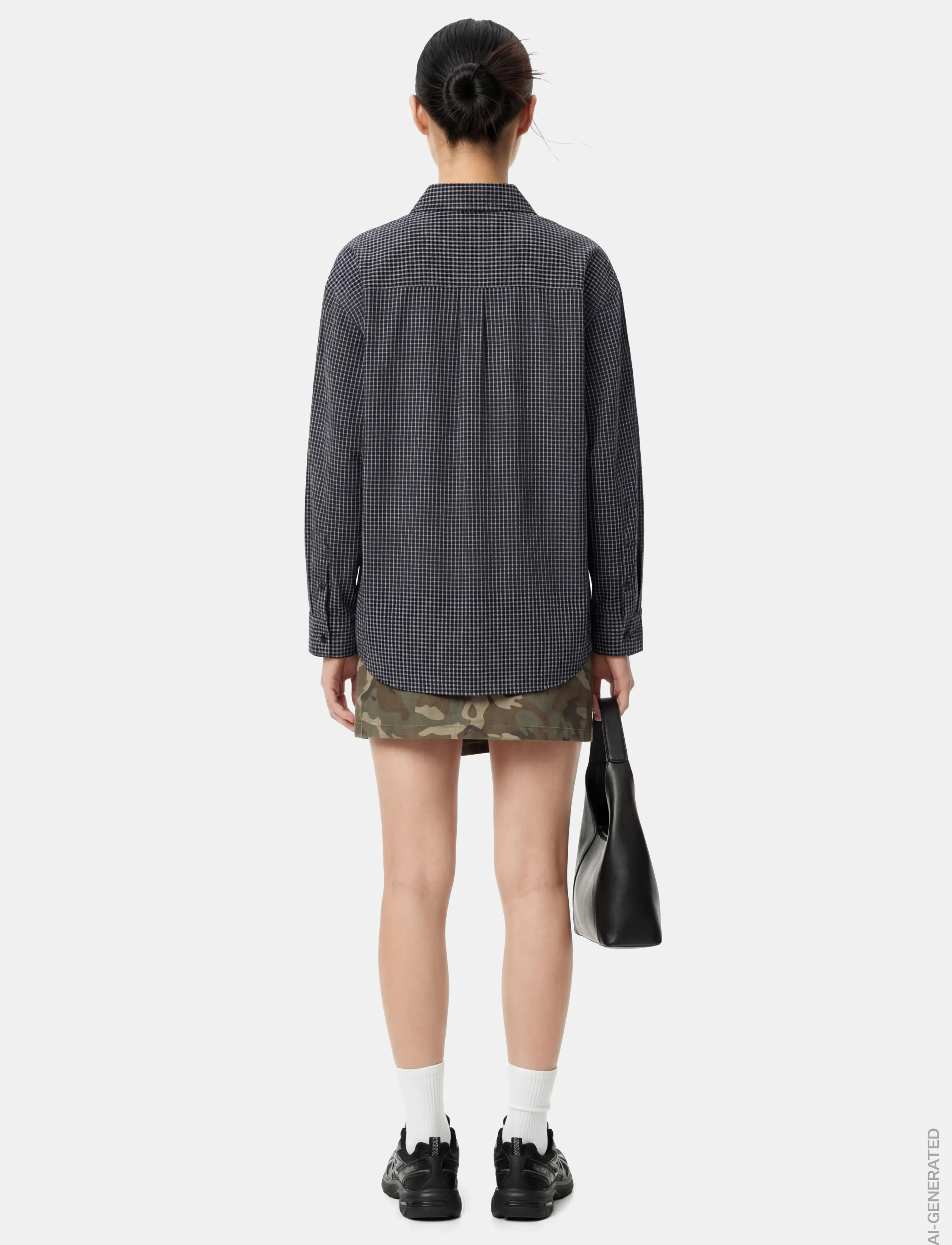 Pieces - PCSILLA LS CHECK SHIRT WVN D2D - langärmlige hemden - maritime blue - 3