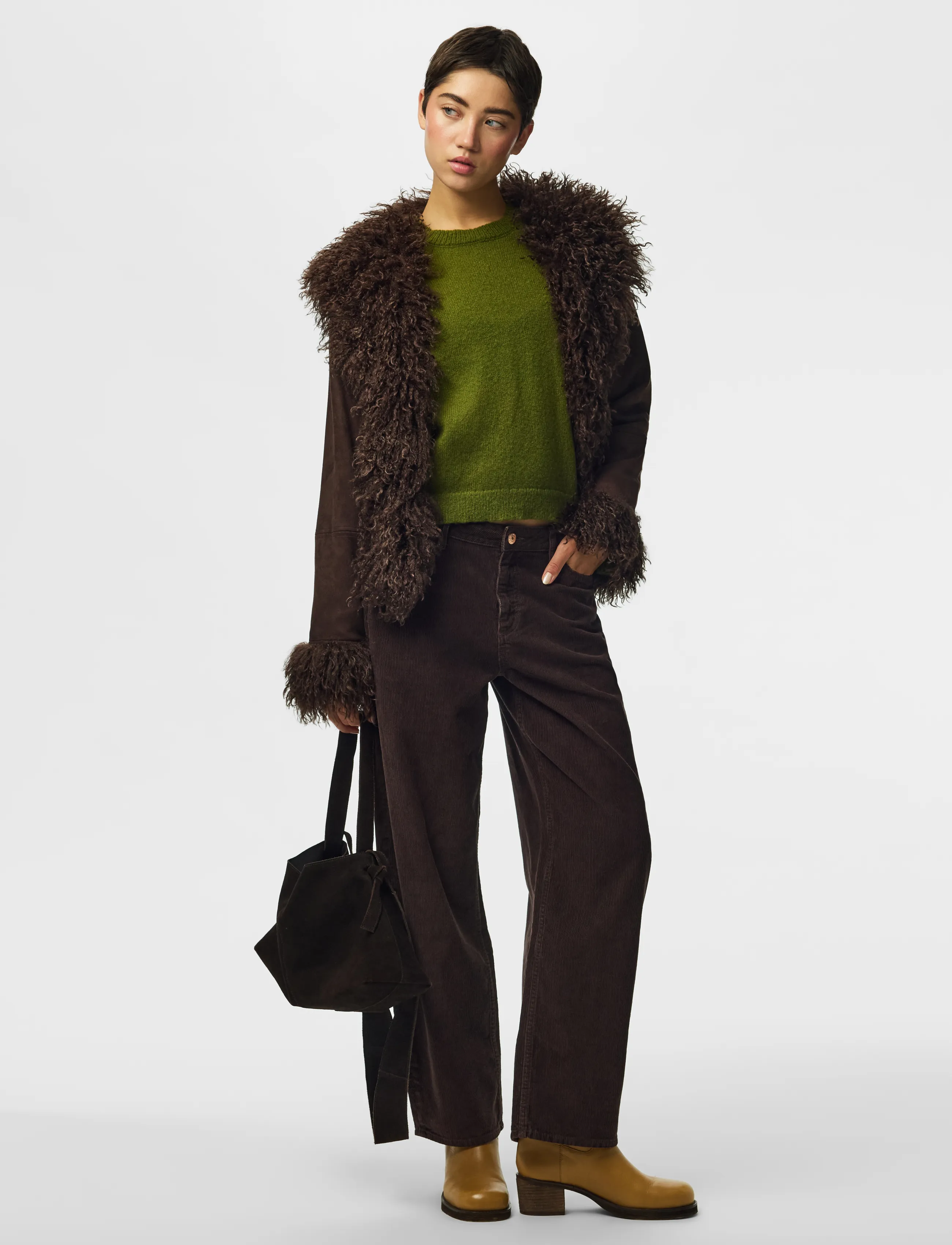 PIECES Pcnanna Brushed Short Jacket pälsjackor dam – bild 6