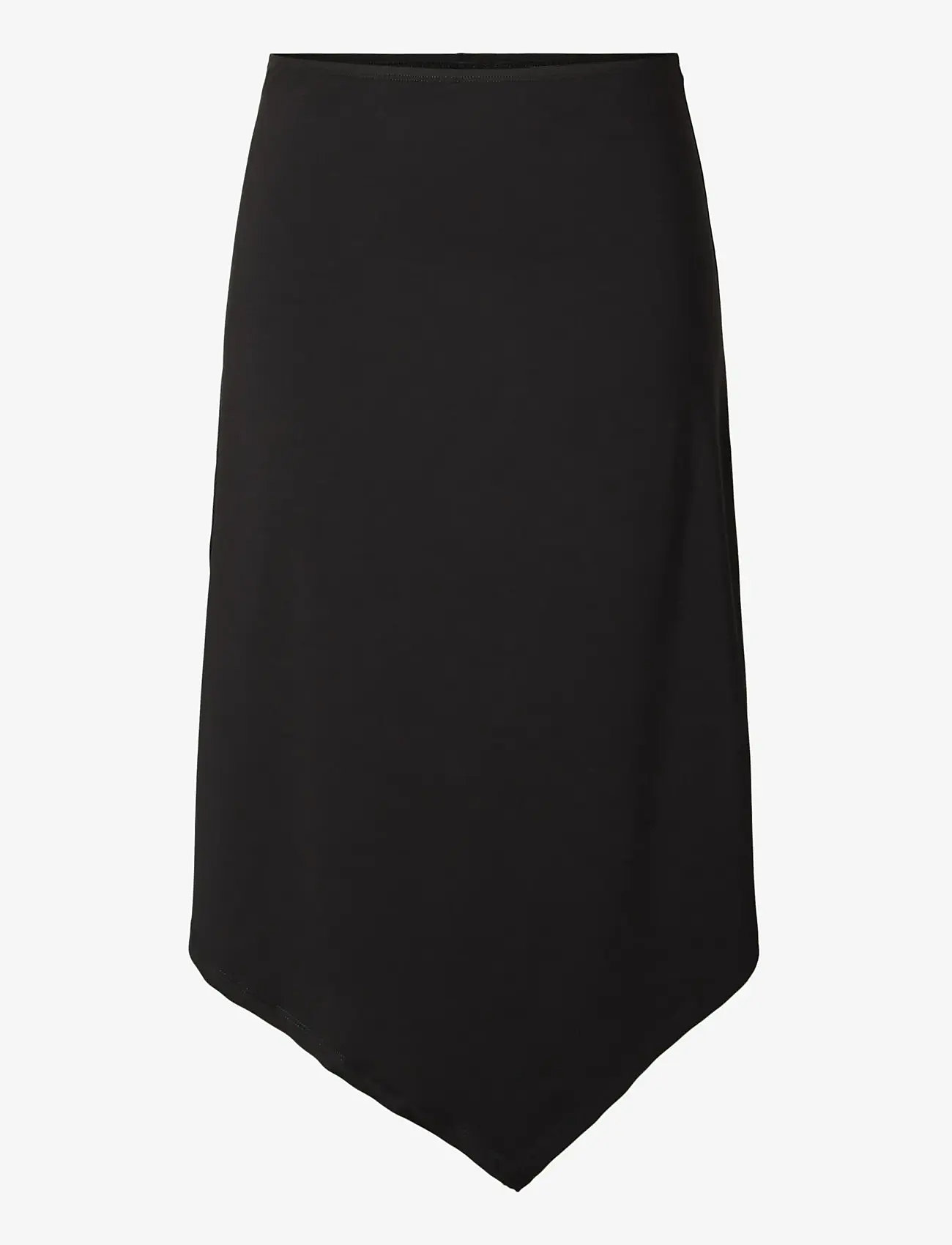 Pieces - PCMELLY MW MIDI SKIRT JRS DM - laveste priser - black - 1
