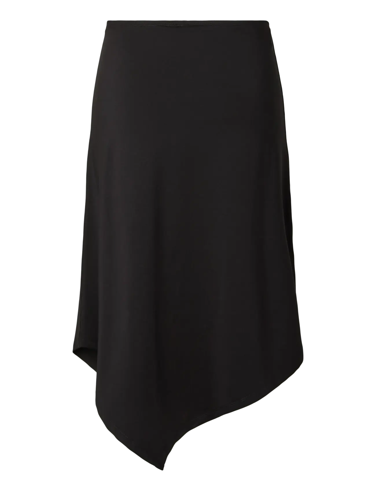 Pieces - PCMELLY MW MIDI SKIRT JRS DM - black - 2