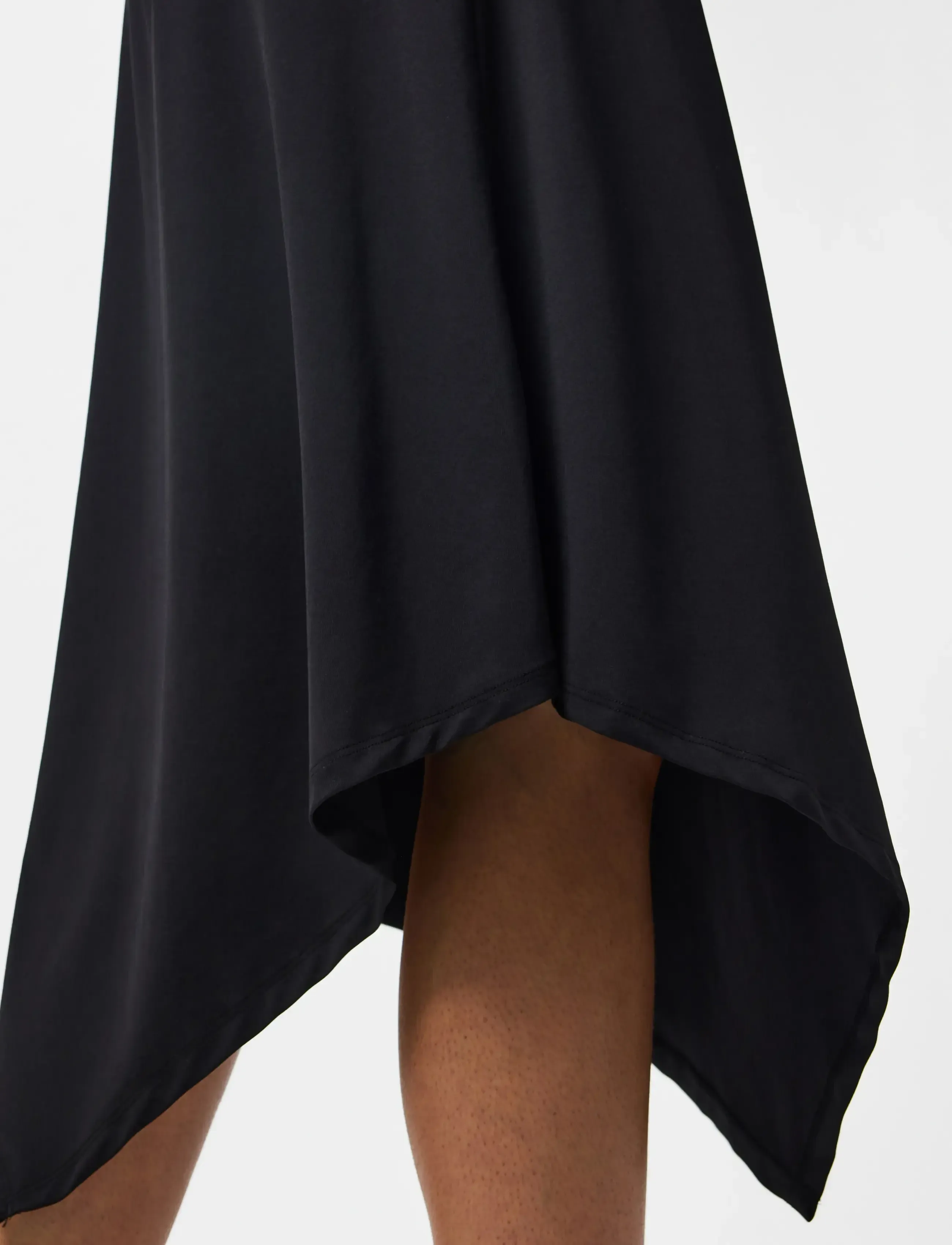 Pieces - PCMELLY MW MIDI SKIRT JRS DM - black - 5