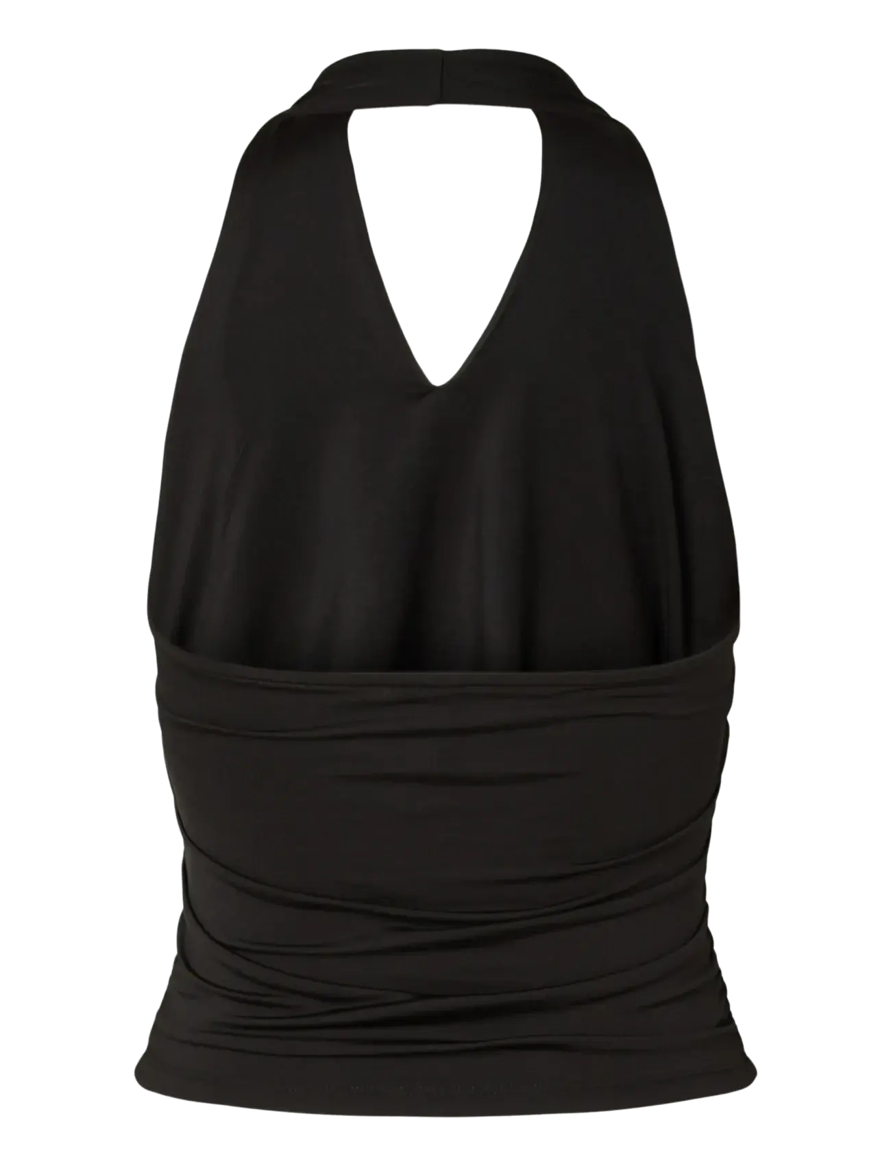 Pieces - PCMELLY HALTERNECK TOP JRS DM - black - 2