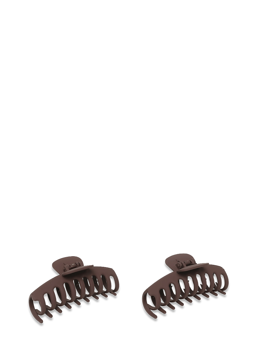 Pieces - PCBELLA MINI HAIRSHARK 2-PACK KCA - hårspännen - chicory coffee - 0
