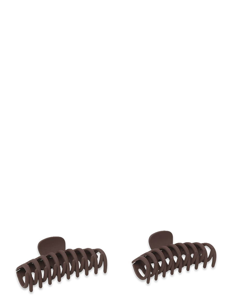 Pieces - PCBELLA MINI HAIRSHARK 2-PACK KCA - hårspännen - chicory coffee - 1