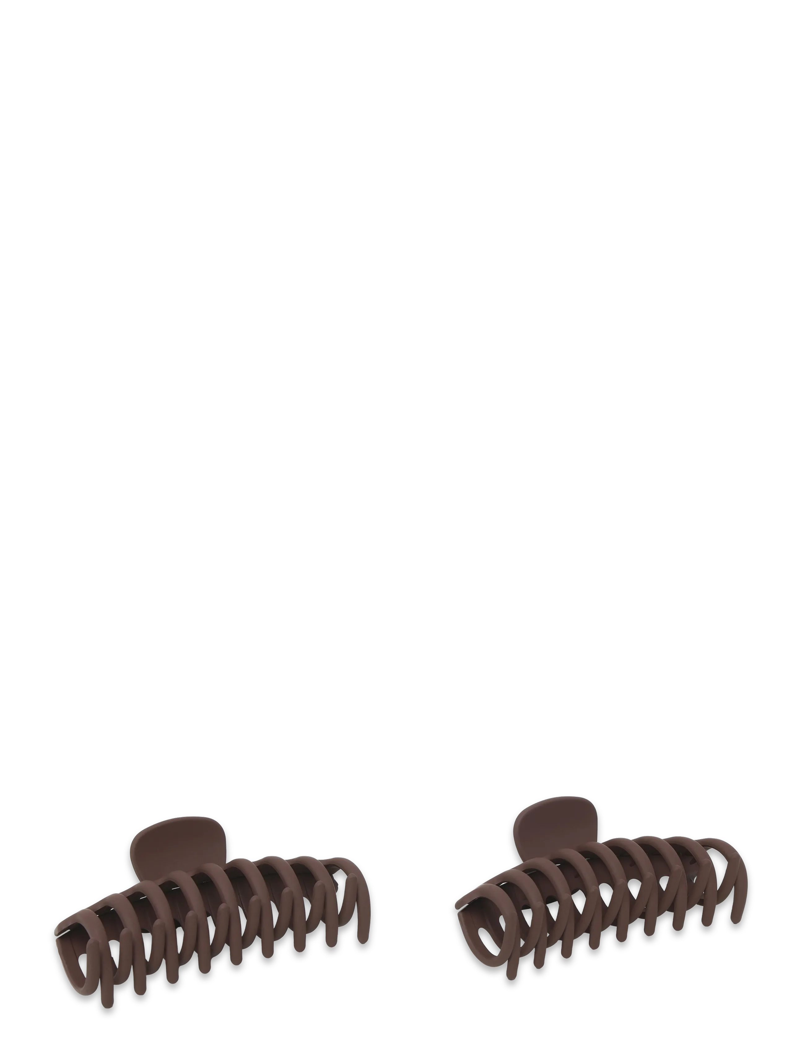 Pieces - PCBELLA MINI HAIRSHARK 2-PACK KCA - hårspænde - chicory coffee - 1