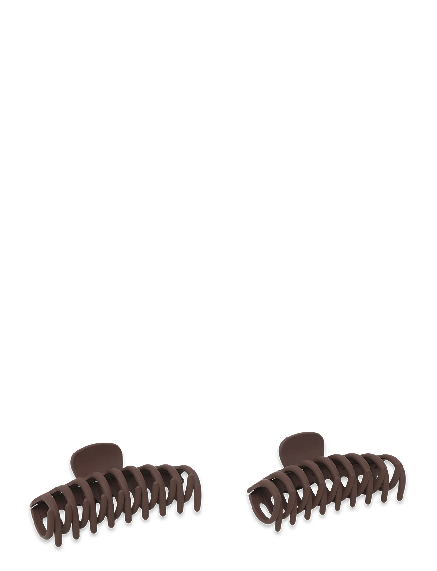 Pieces - PCBELLA MINI HAIRSHARK 2-PACK KCA - hårspænde - chicory coffee - 1