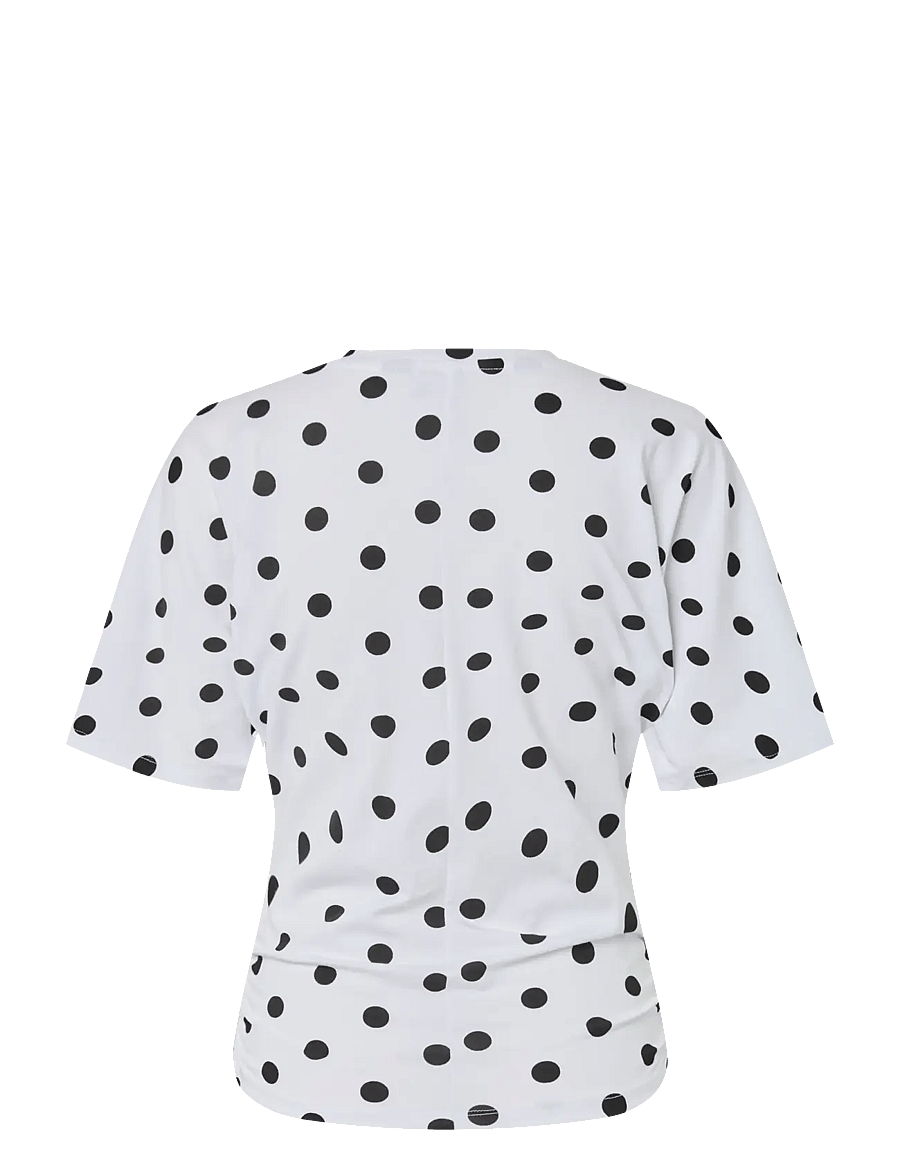 Pieces - PCALLI SS O-NECK TOP JRS DM - bright white - 2
