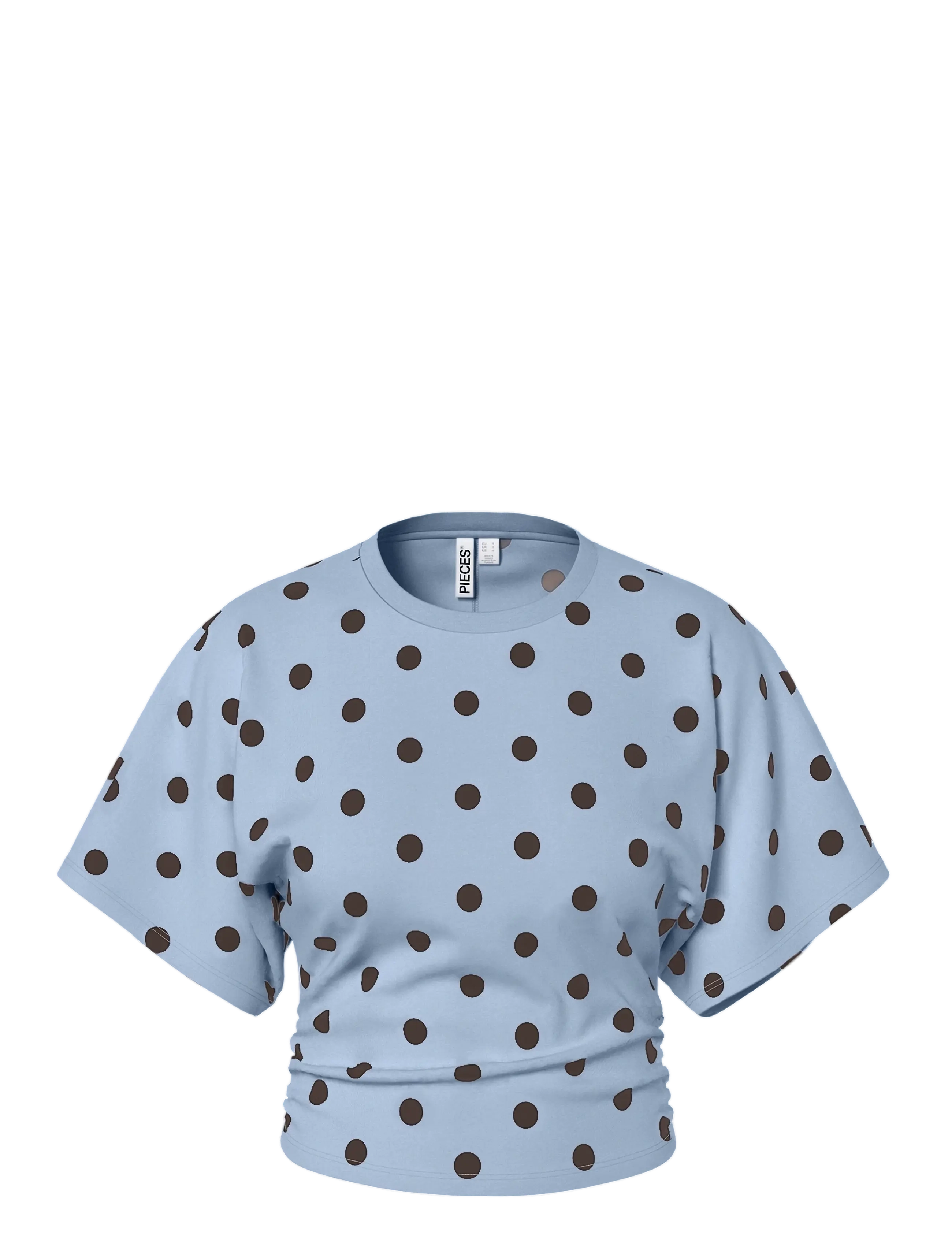 Pieces Pcalli Ss O-Neck Top Jrs Dm, M, T-shirts & Oberteile, Blau - Short-sleeved, Frauen