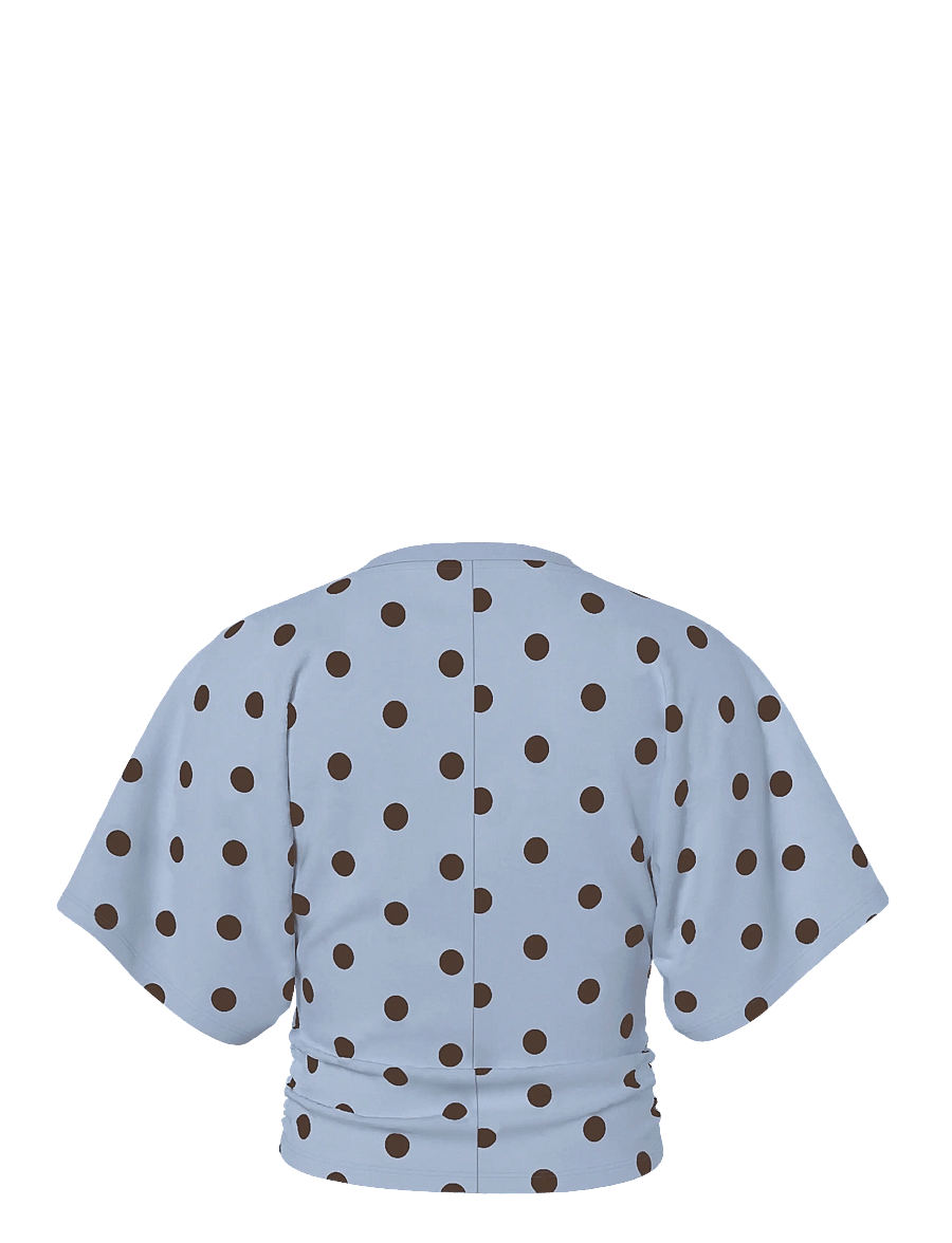 Pieces - PCALLI SS O-NECK TOP JRS DM - t-särgid - cashmere blue - 1