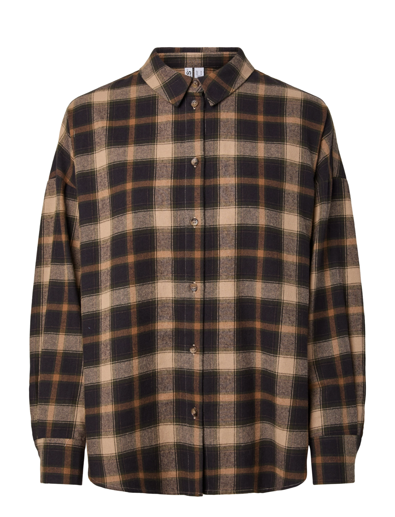 Pieces PCJANE LS OZ SHIRT WVN D2D - Kläder - MARITIME BLUE / khaki/green