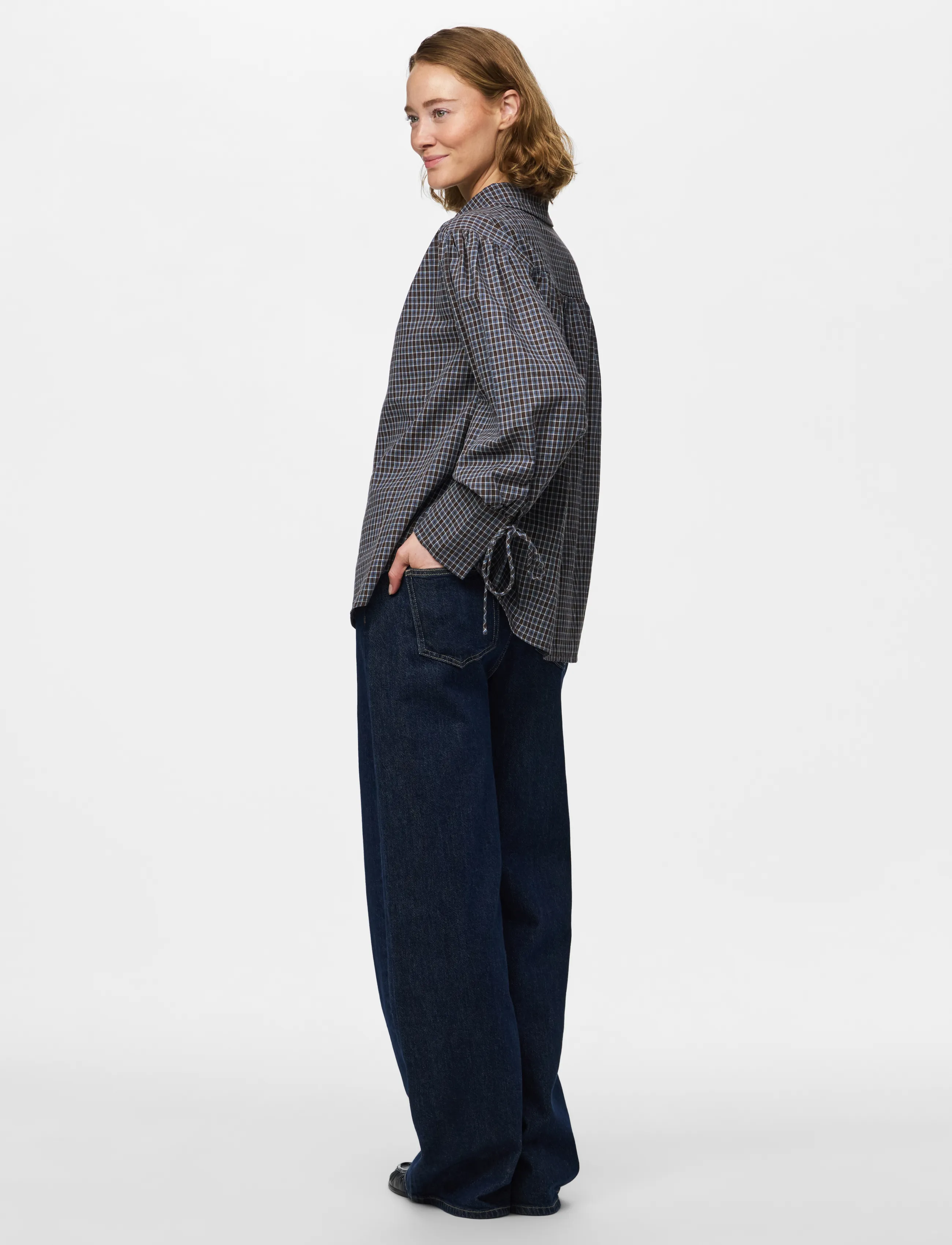 Pieces - PCJUNE LS PLEATED DETAIL SHIRT WVND2D - cashmere blue - 3
