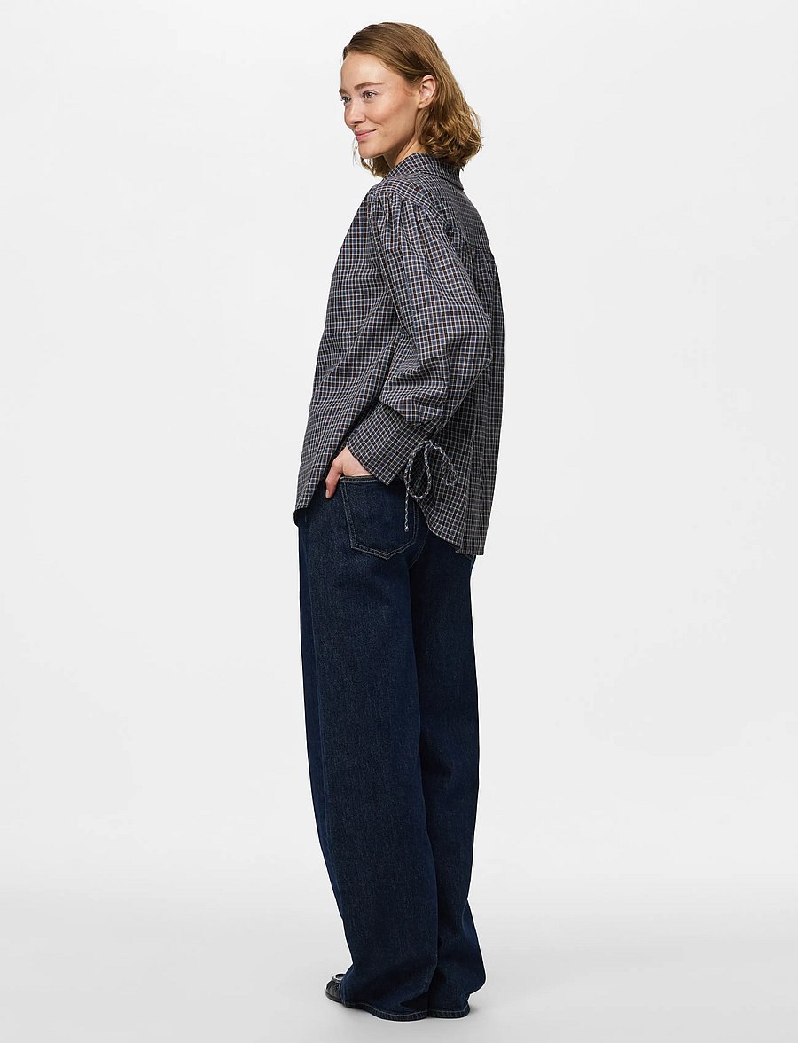 Pieces - PCJUNE LS PLEATED DETAIL SHIRT WVND2D - cashmere blue - 3