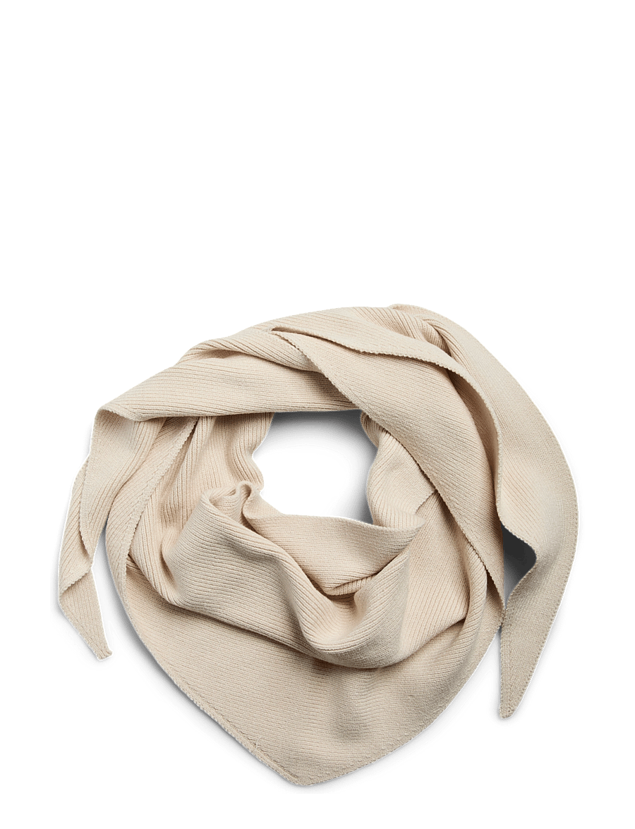 Pieces - PCKOMMA RIB BIG TRIANGLE SCARF NOOS BC - winter scarves - whitecap gray - 1