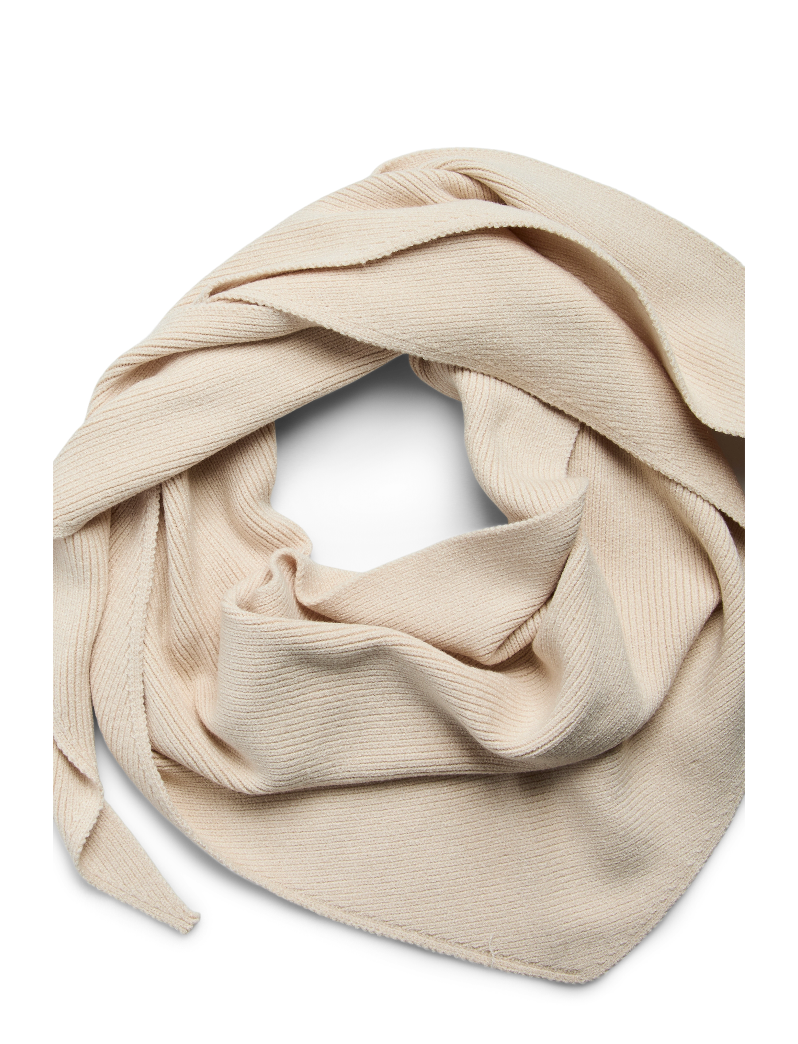 Pieces - PCKOMMA RIB BIG TRIANGLE SCARF NOOS BC - whitecap gray - 2