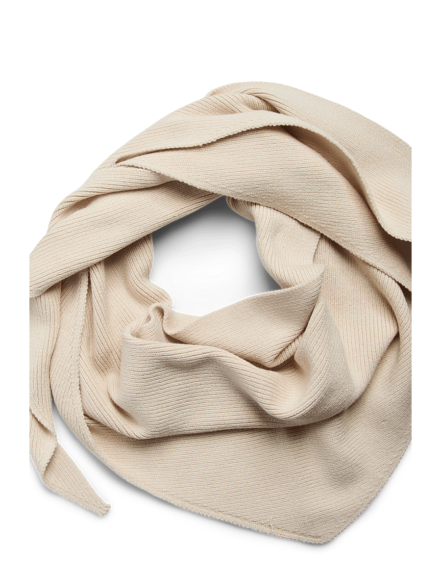Pieces - PCKOMMA RIB BIG TRIANGLE SCARF NOOS BC - winter scarves - whitecap gray - 2