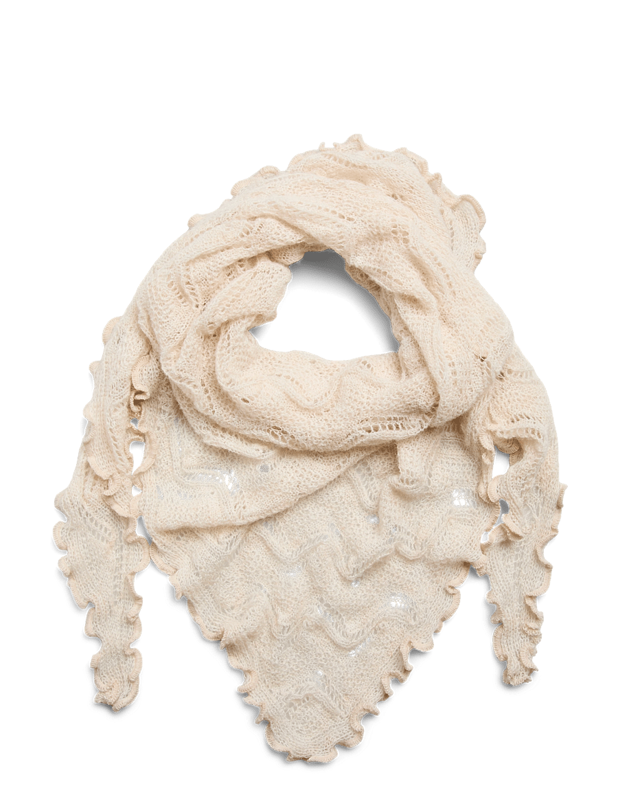 Pieces - PCESTELLE TRIANGLE SCARF BC - talvesallid - whitecap gray - 1