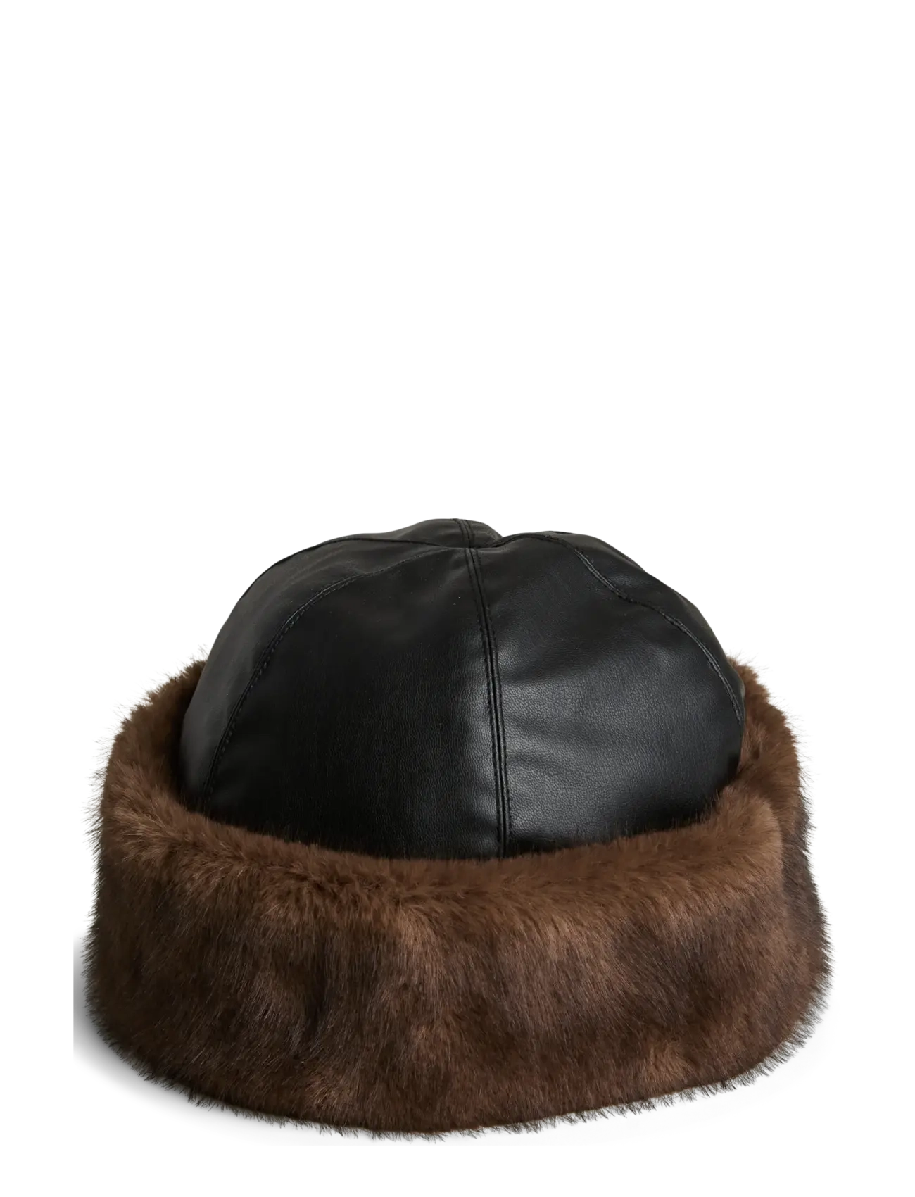 Pieces PCJUTLANDIA WB PU HAT BC - Mütsid ja nokamütsid - GANACHE / brown