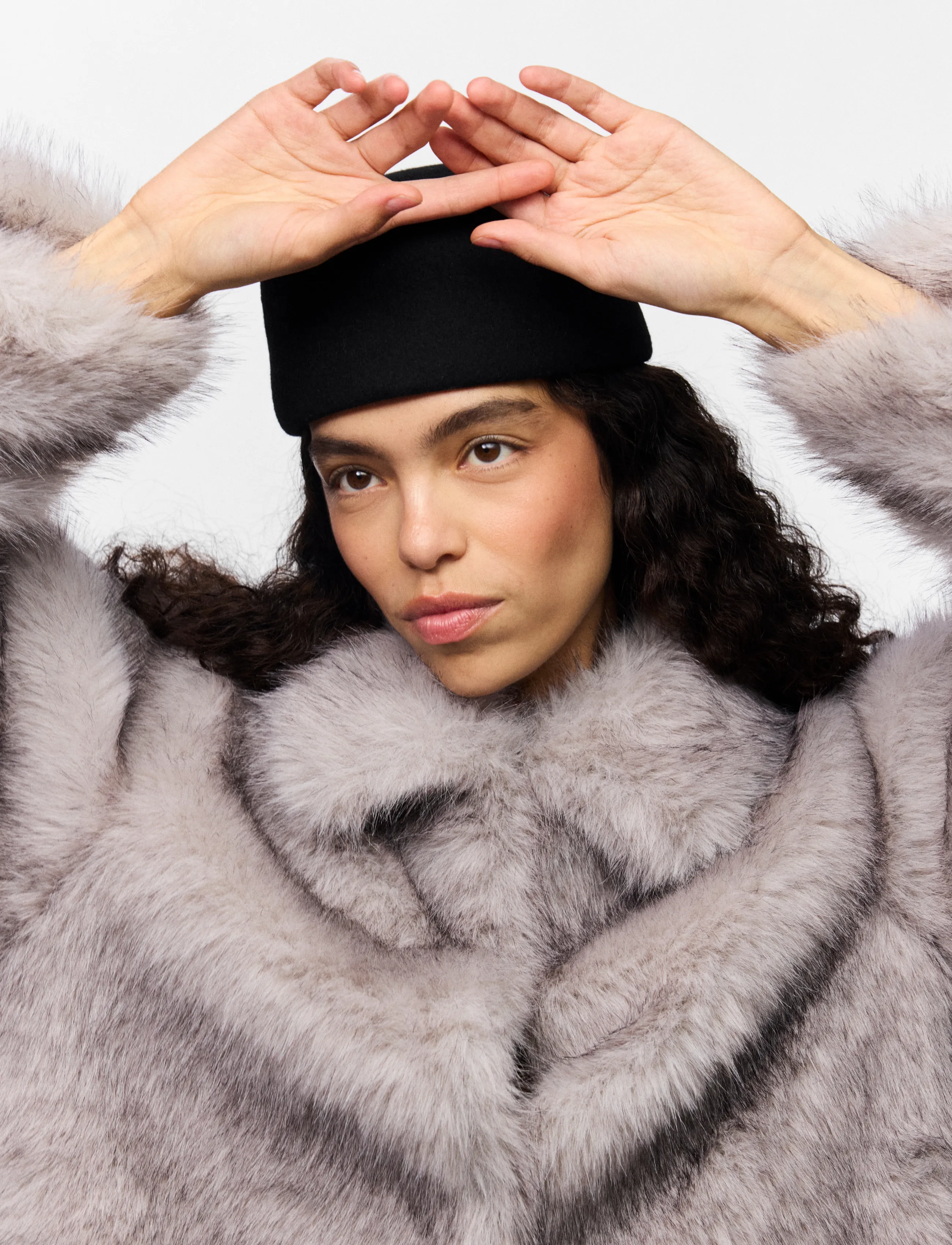 Pieces - PCVIOLA PILLBOX WOOL HAT BC - hats - black - 2
