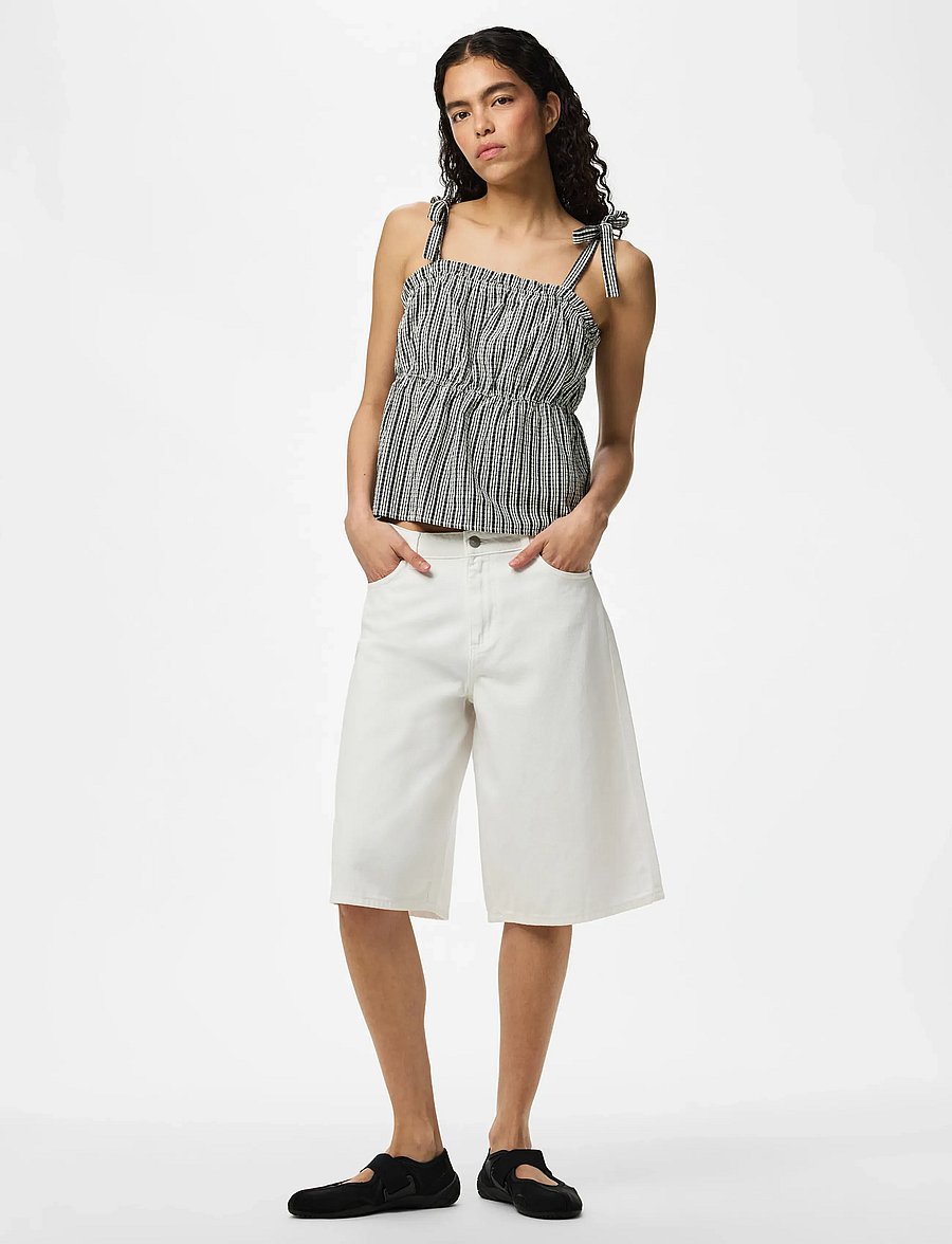 Pieces - PCABRIELLE SL STRAP TOP WVN D2D - Ärmellose tops - black - 0