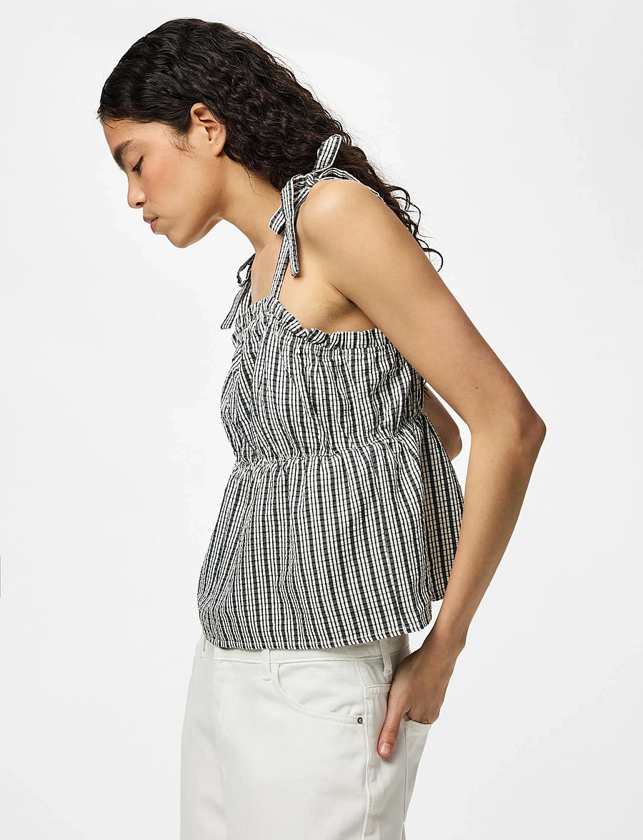 Pieces - PCABRIELLE SL STRAP TOP WVN D2D - Ärmellose tops - black - 4