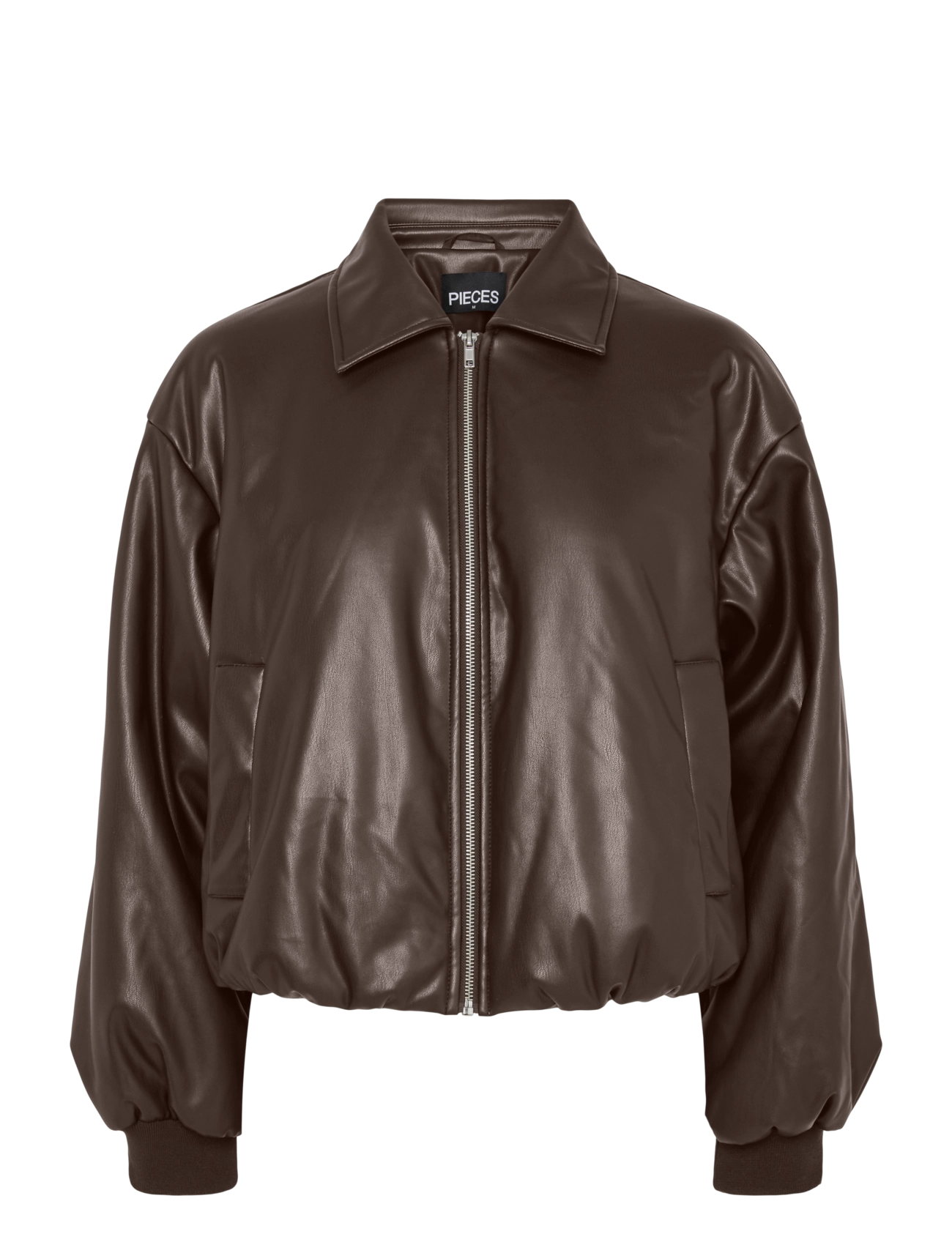 Pieces - PCLARA PADDED COATED BOMBER JACKET WB BC - hot fudge - 1