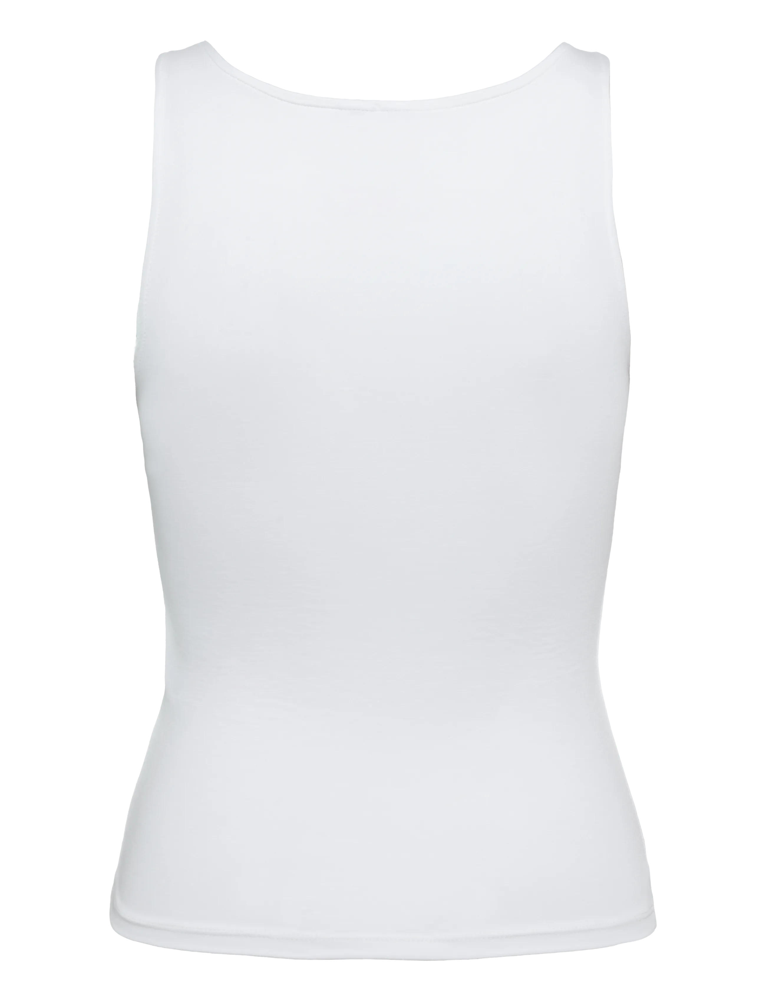 Pieces - PCAMANDA SL LACE DETAIL TANK TOP JRS D2D - tanktops - bright white - 1