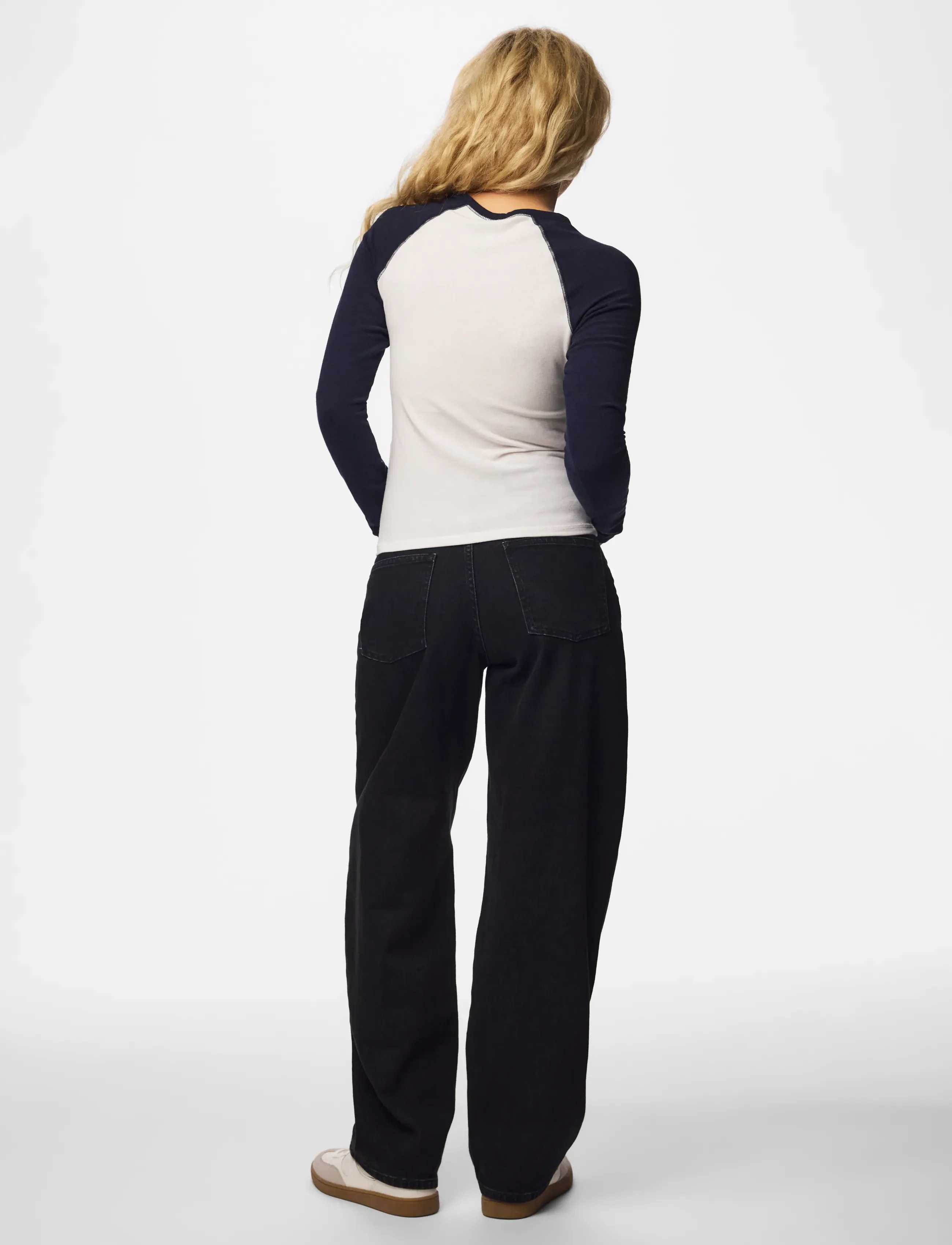 Pieces - PCANNALINA LS O-NECK TOP JRS D2D - long-sleeved tops - bright white - 2
