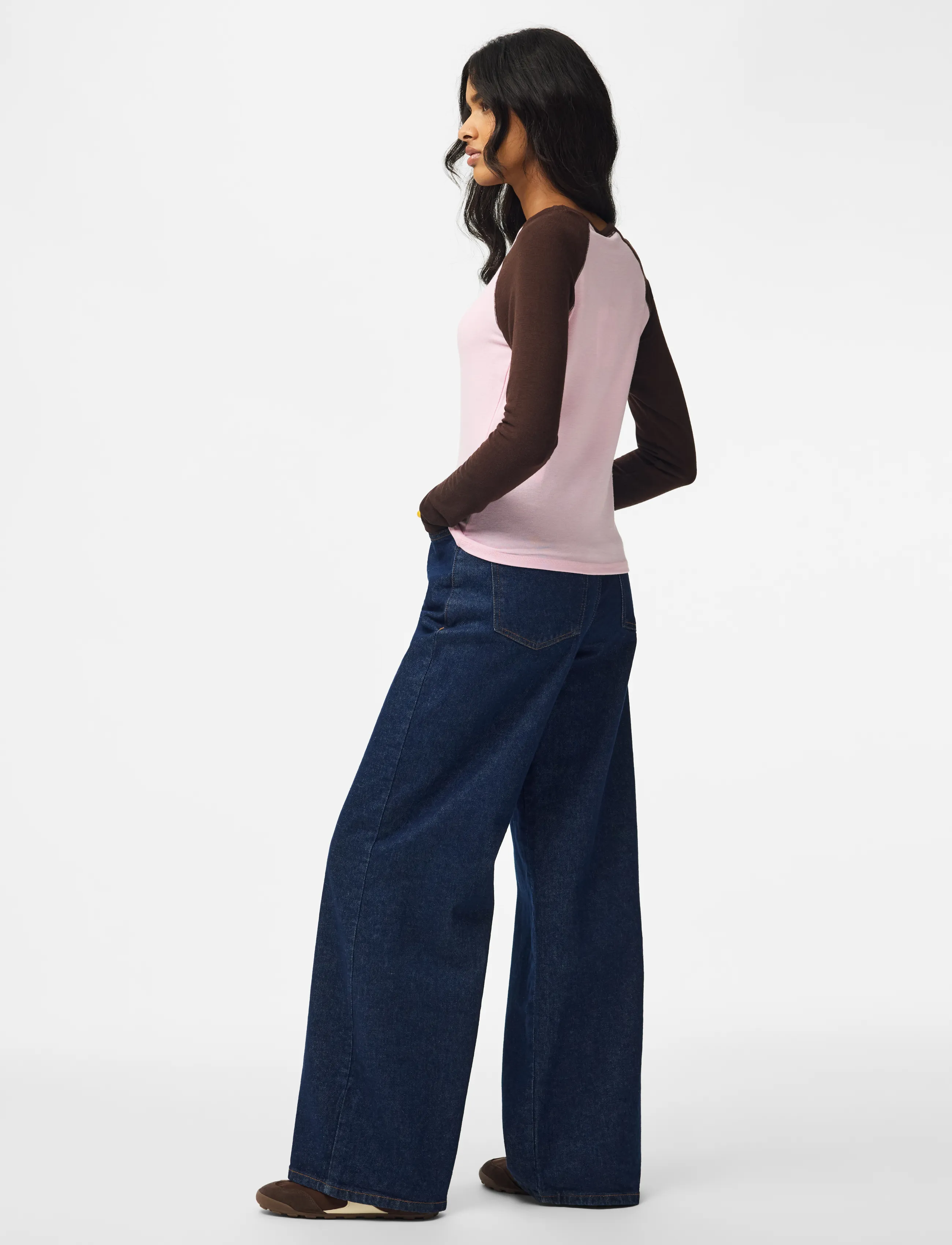 Pieces - PCANNALINA LS O-NECK TOP JRS D2D - långärmade toppar - roseate spoonbill - 3