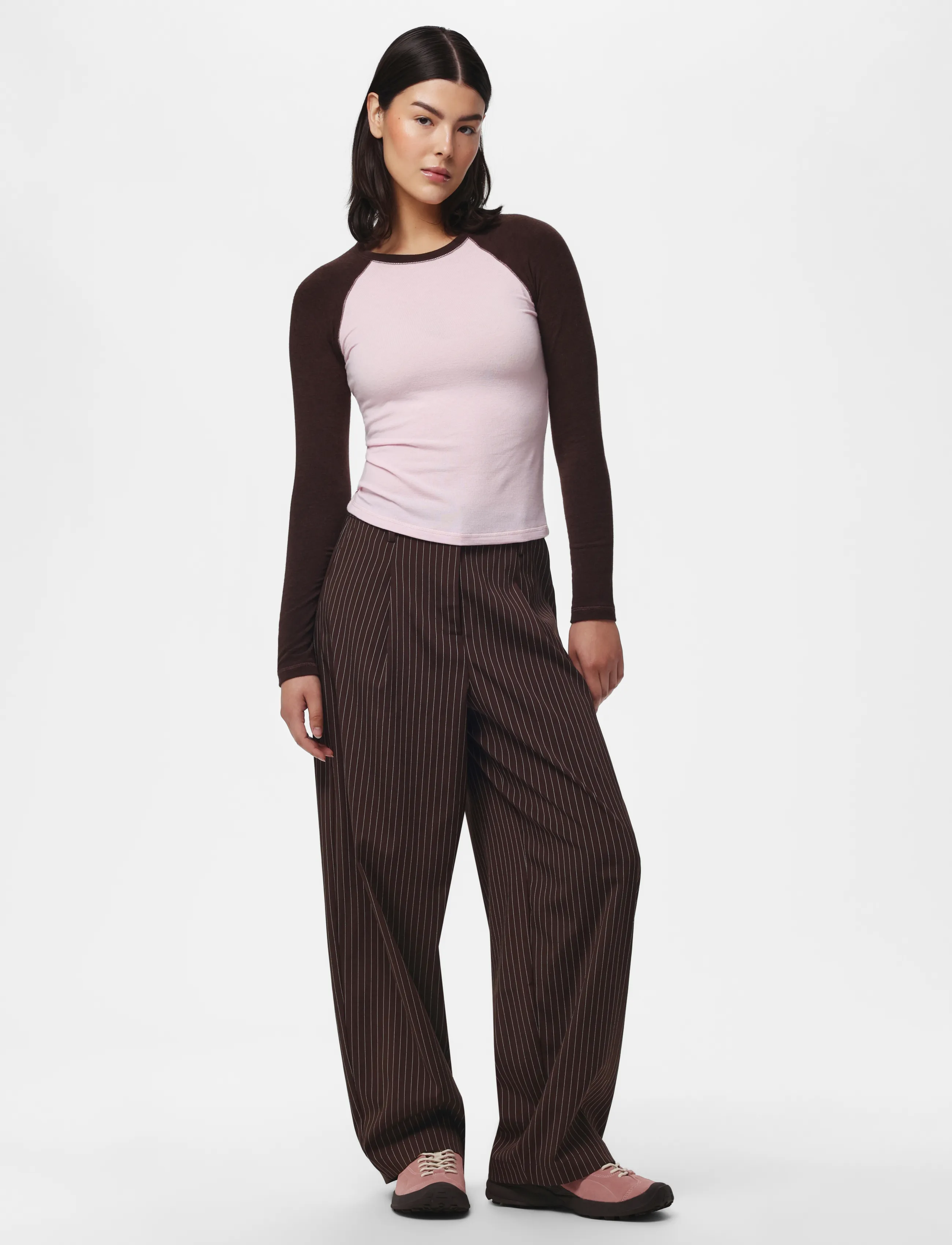 Pieces - PCANNALINA LS O-NECK TOP JRS D2D - roseate spoonbill - 4