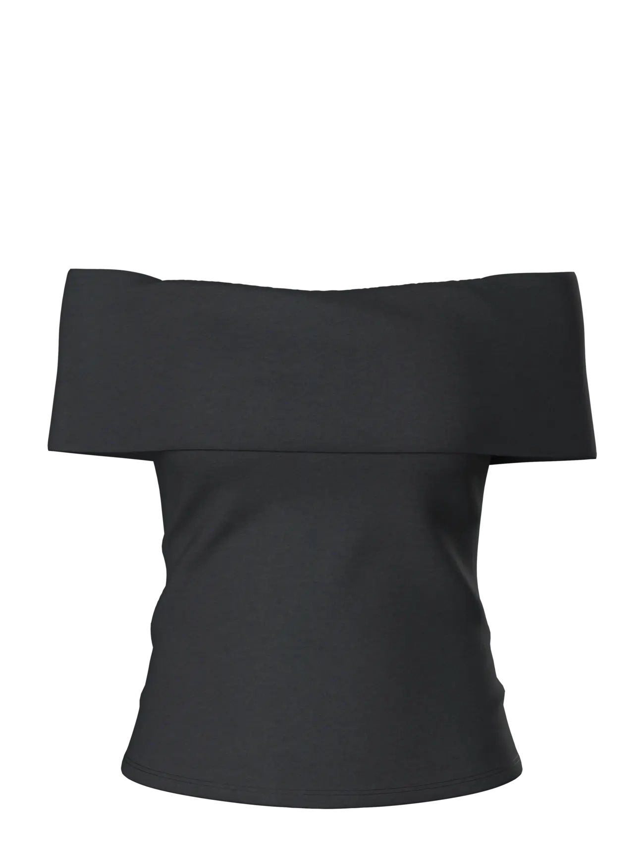Pieces PCGEORGINA OFF SHOULDER TOP JRS D2D - Summer in the city - BLACK / black