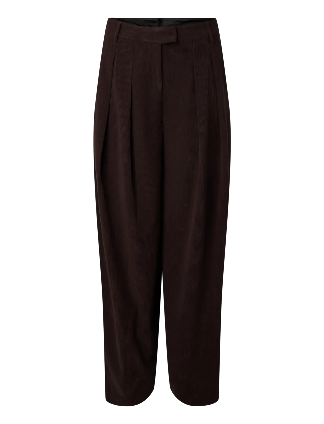 Pieces - PCABBA BARREL CORDUROY PANTS D2D - chocolate plum - 1